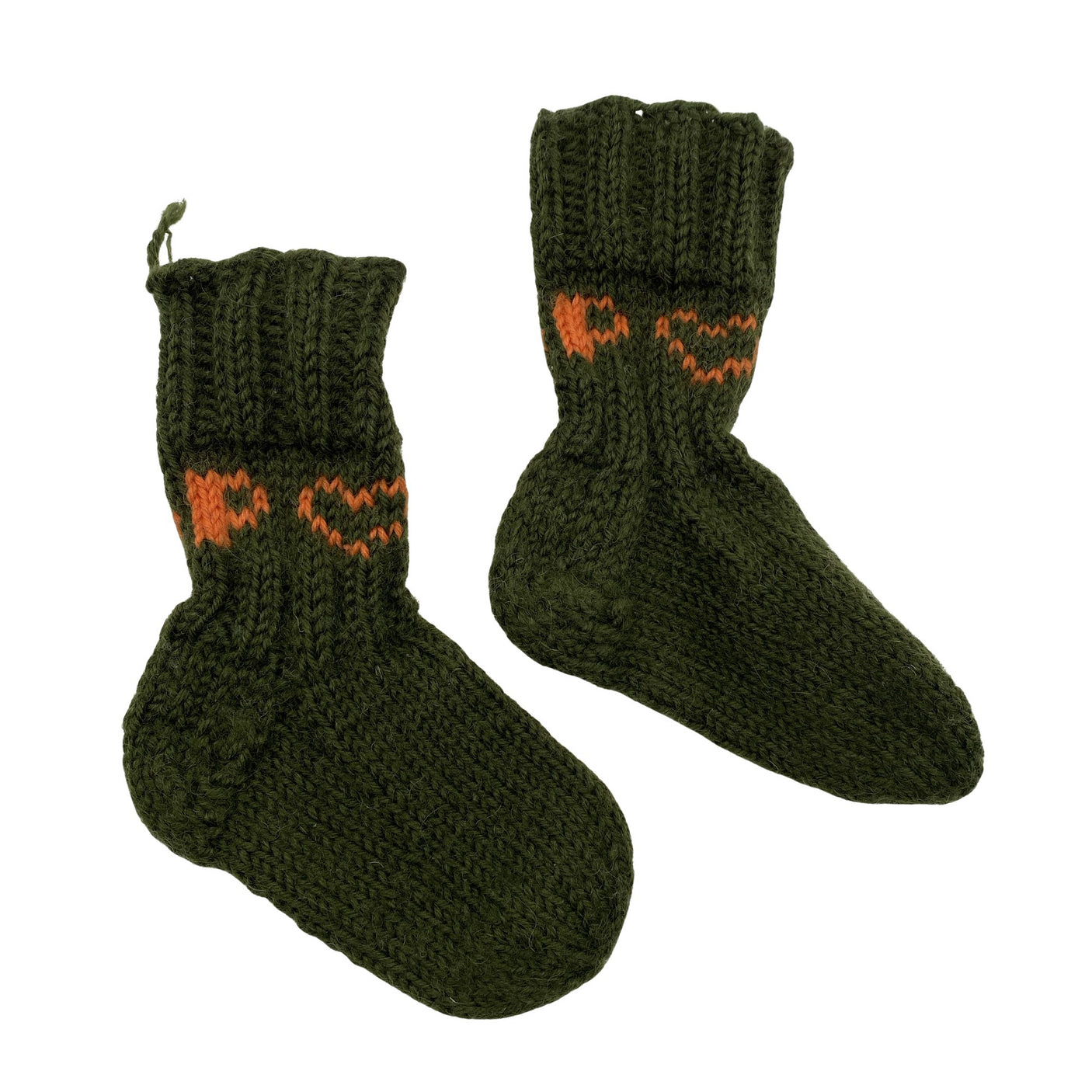 Unisex Handmade - Villased sokid, suurus 26 - Roheline (1)