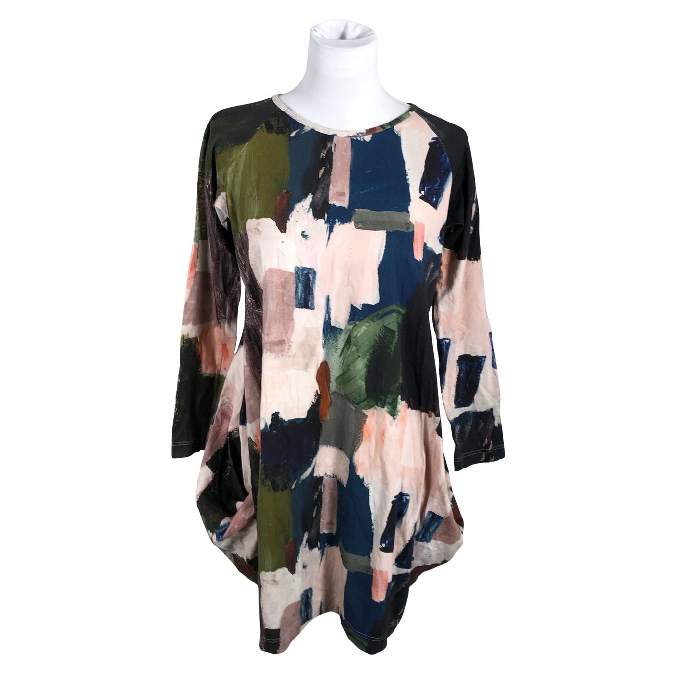 Unisex Papu - Trikotaažist kleit, suurus 38 - Sinine (1)