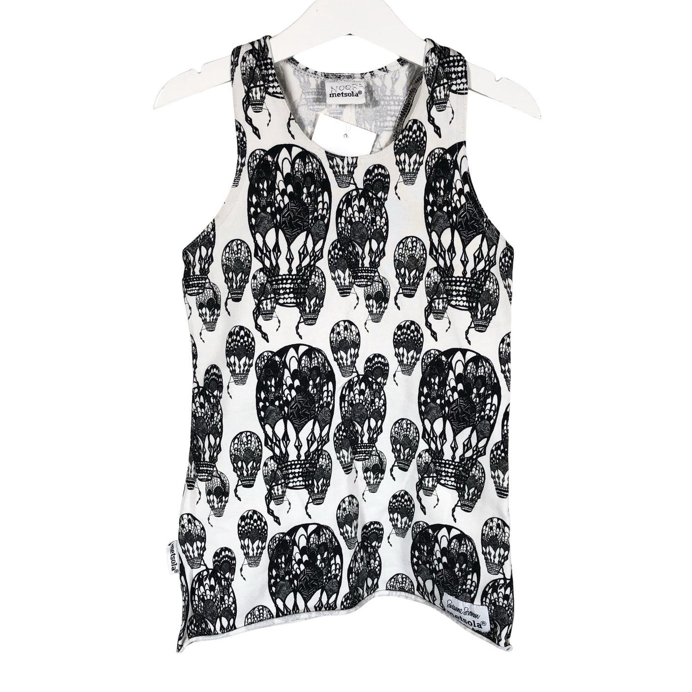 Unisex Metsola - Trikotaažist topp, suurus 134 - 140 - Must (1)