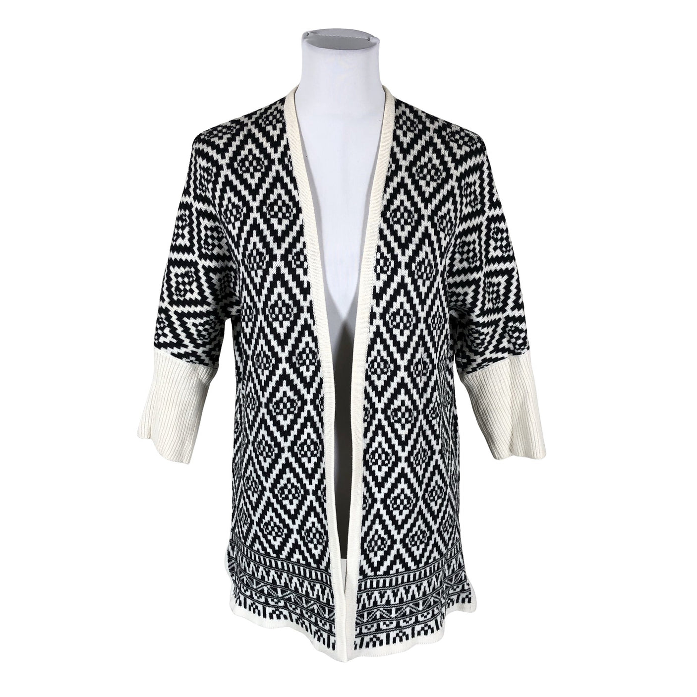 Unisex Cut & Pret - Kardigan, suurus 36 - Must (1)