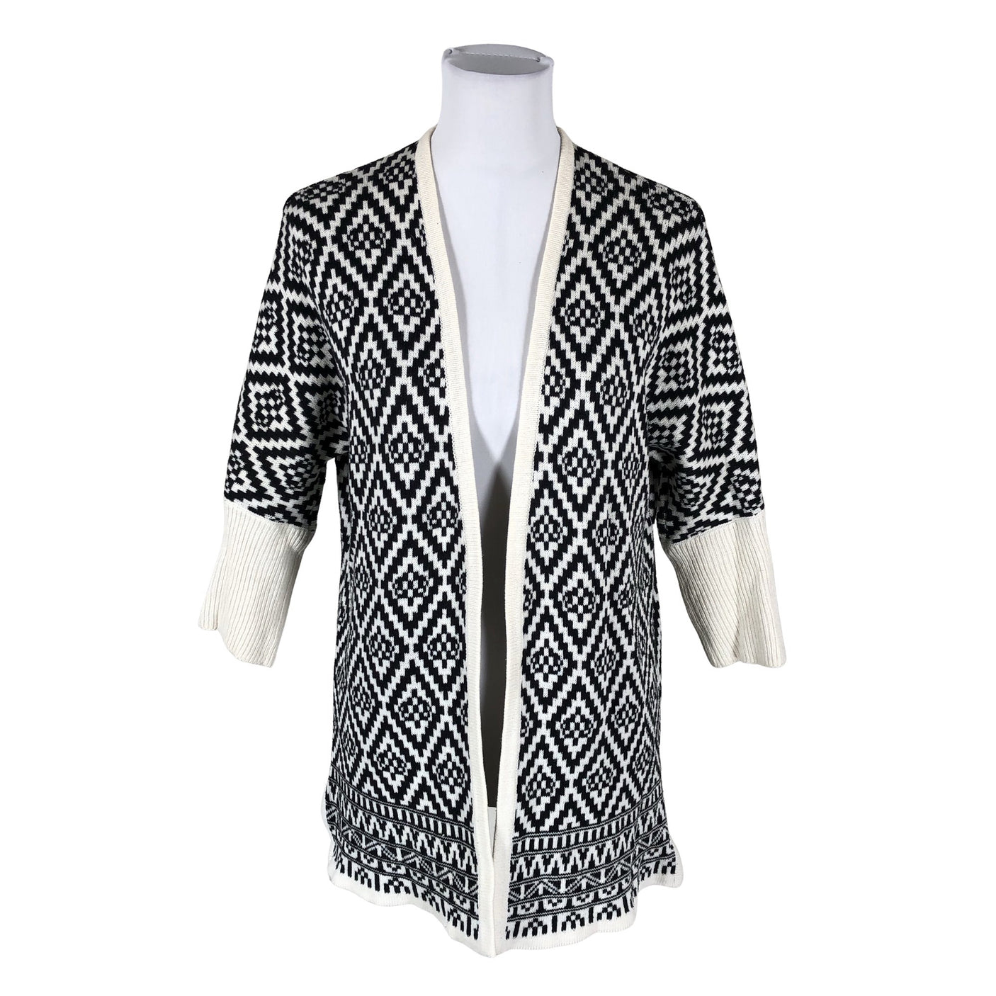 Unisex Cut & Pret - Kardigan, suurus 36 - Must (2)