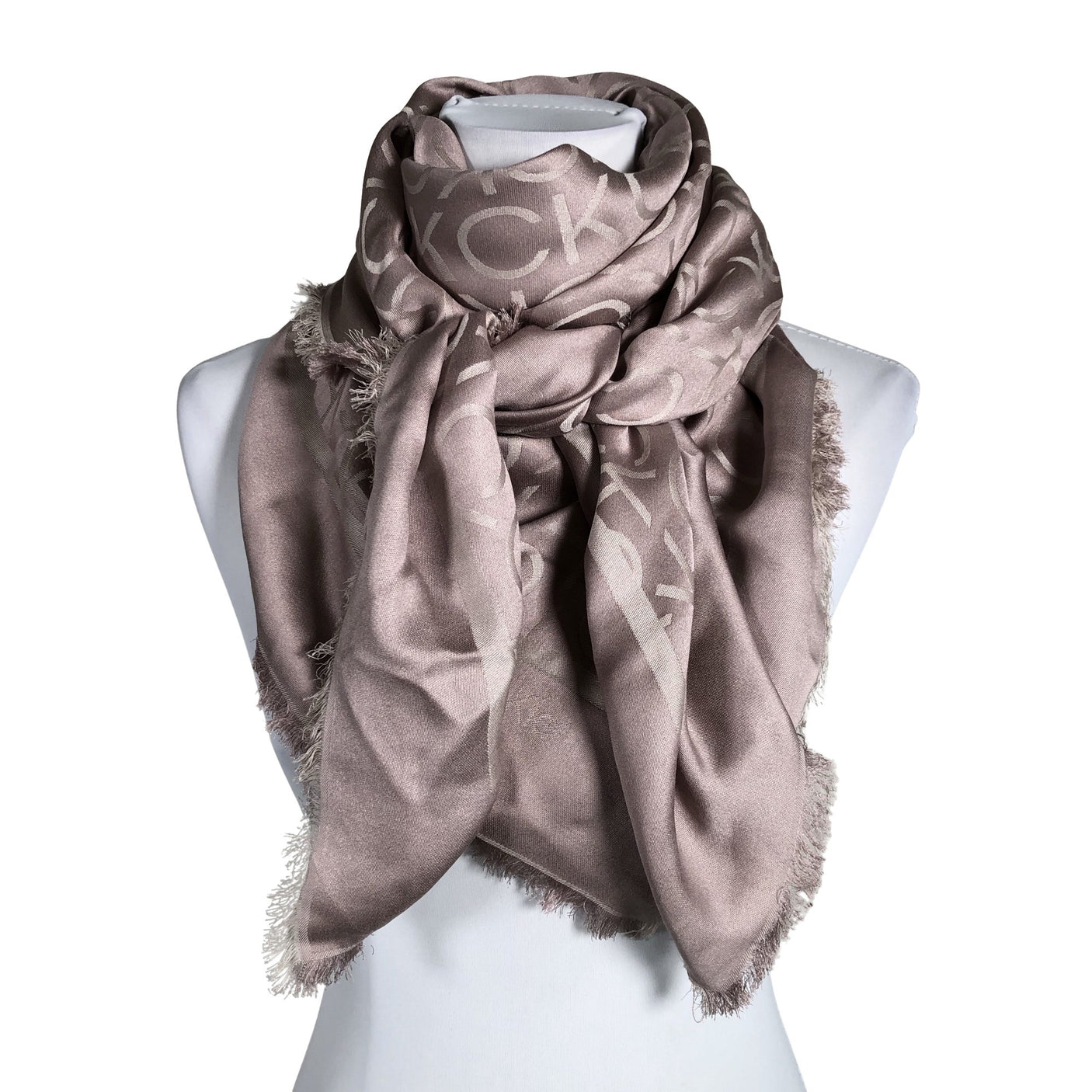 Unisex Calvin Klein - Õhuke sall, suurus Maxi - Heleroosa (1)