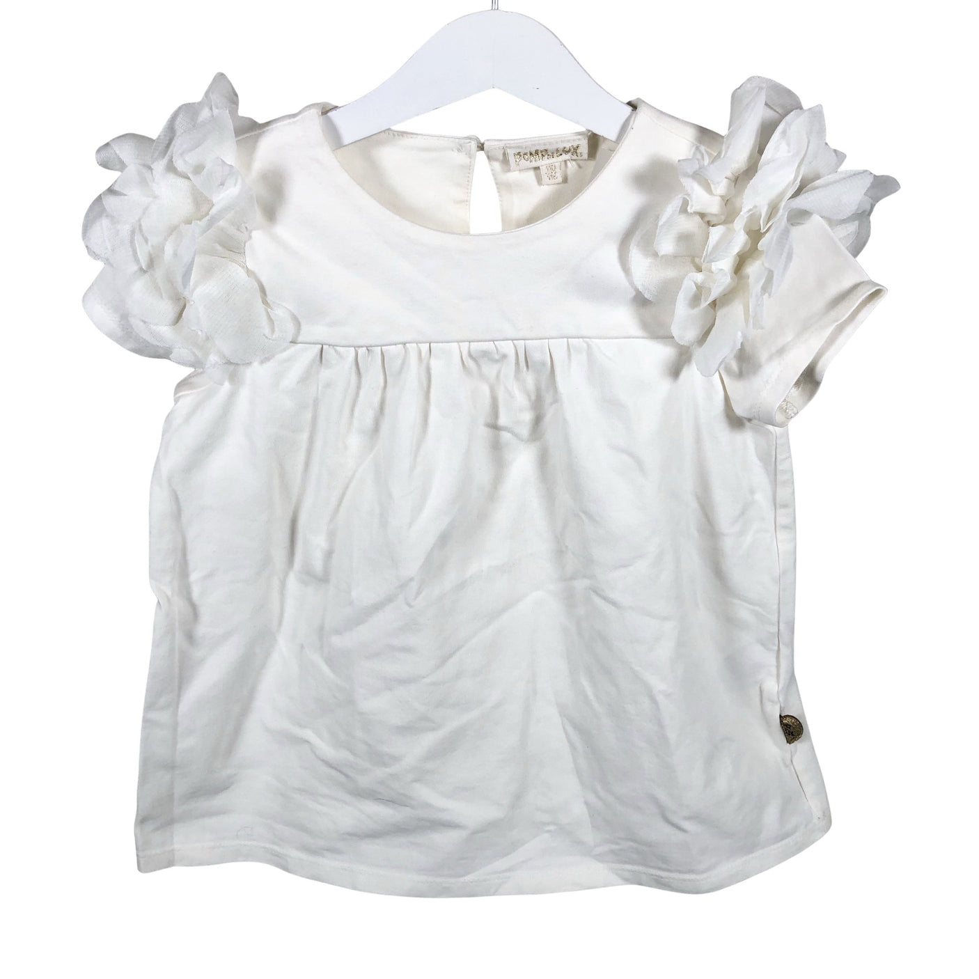Unisex POMPdeLUX - Trikotaažist kleit, suurus 110 - 116 - Valge (1)
