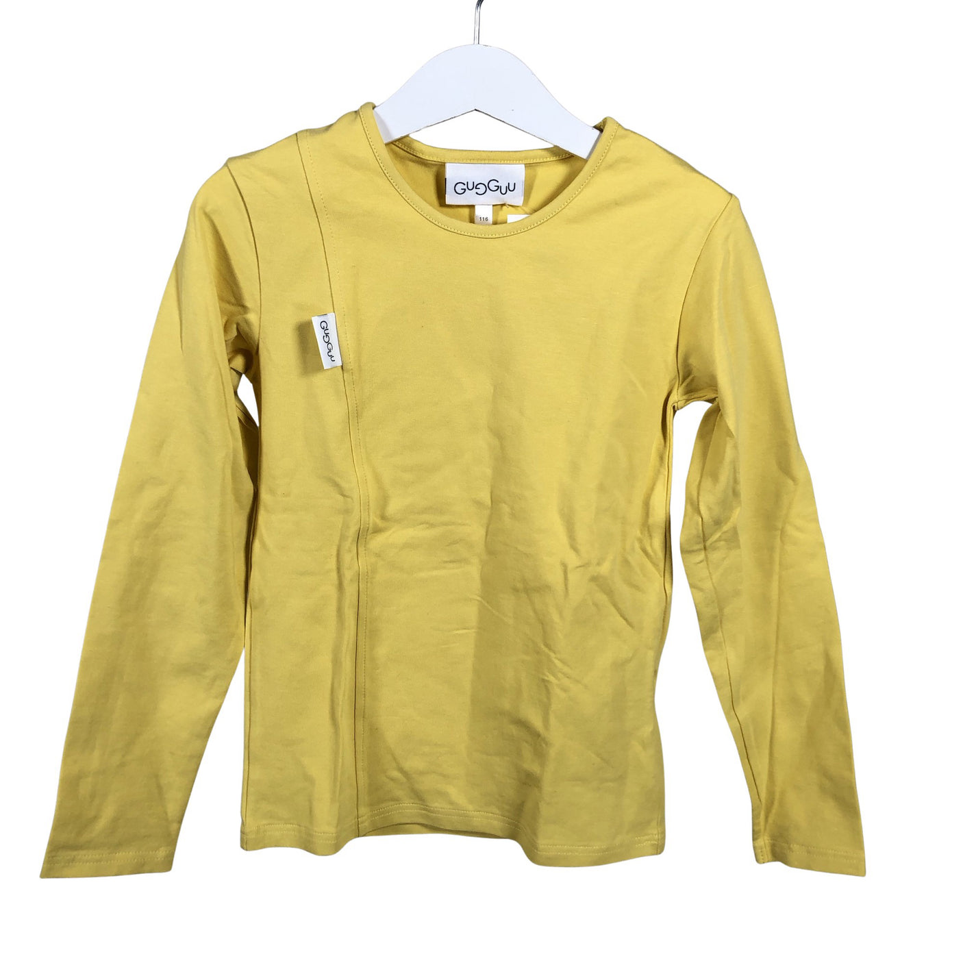 Unisex Gugguu - Trikotaažist pluus, suurus 110 - 116 - Kollane (1)