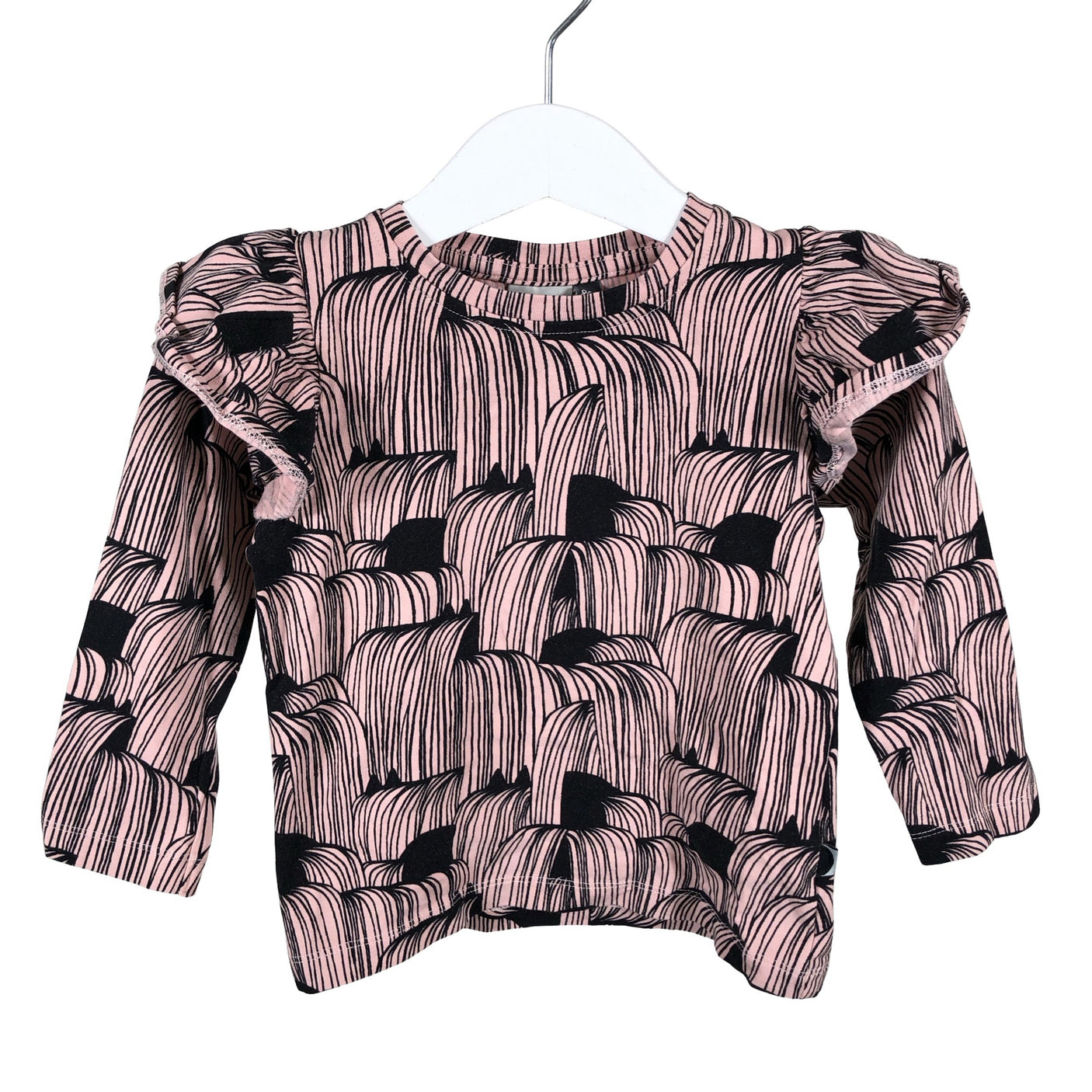 Unisex Papu - Trikotaažist pluus, suurus 86 - 92 - Heleroosa (1)