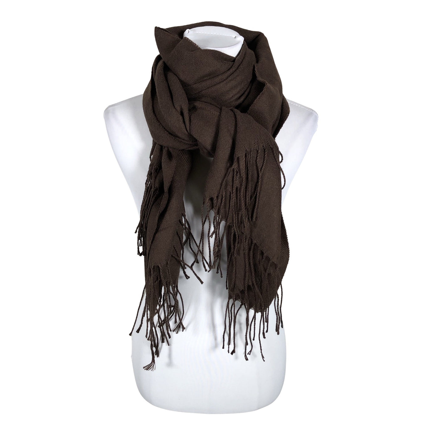 Unisex Solid - Õhuke sall, suurus Maxi - Pruun (1)