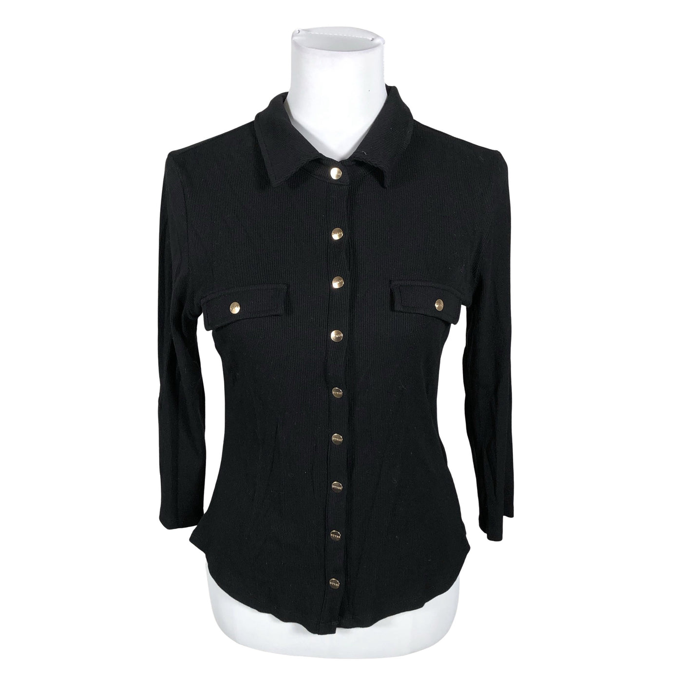 Unisex Guess - Trikotaažist pluus, suurus 38 - Must (1)