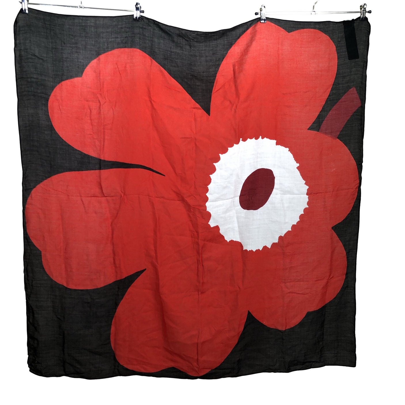 Unisex Marimekko - Õhuke sall, suurus Maxi - Must (2)