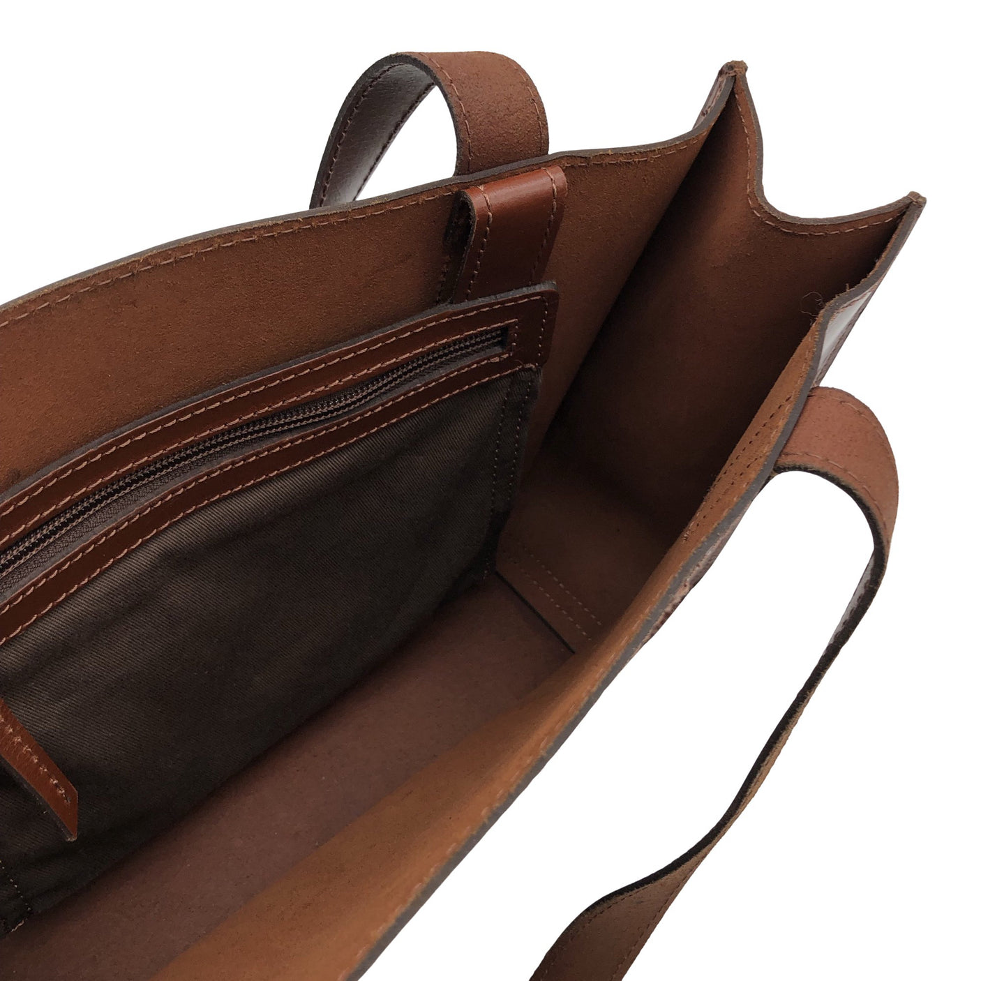 Unisex Gusti Leder - Käekott, suurus Midi - Pruun (3)