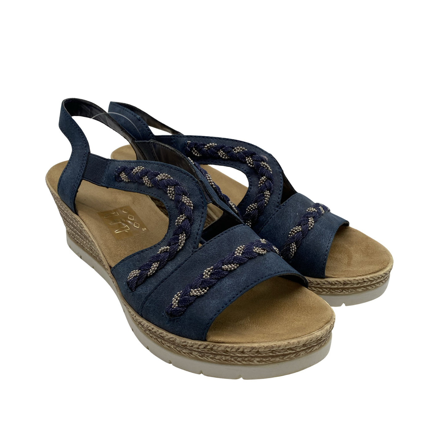 Unisex Rieker - Kiilkontsaga rihmikud, suurus 39 - Sinine (2)