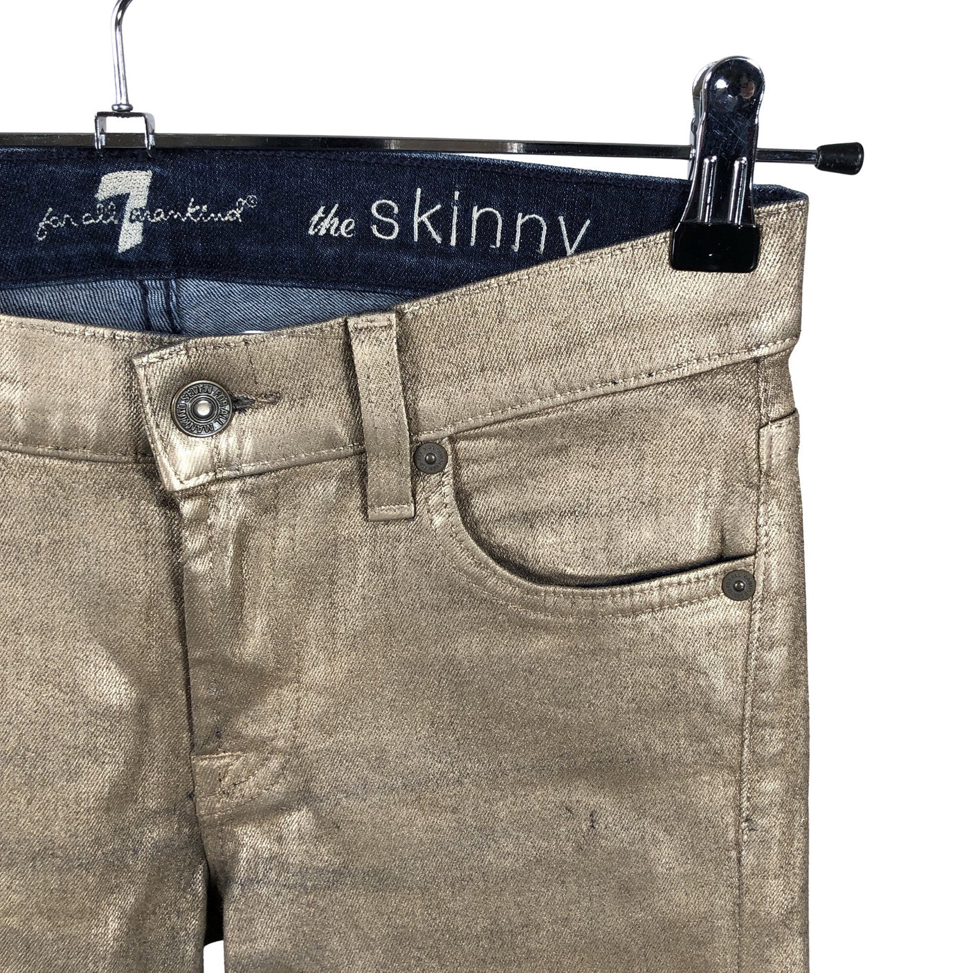 Unisex 7 for all mankind - Teksad, suurus W27 - Kuld (3)