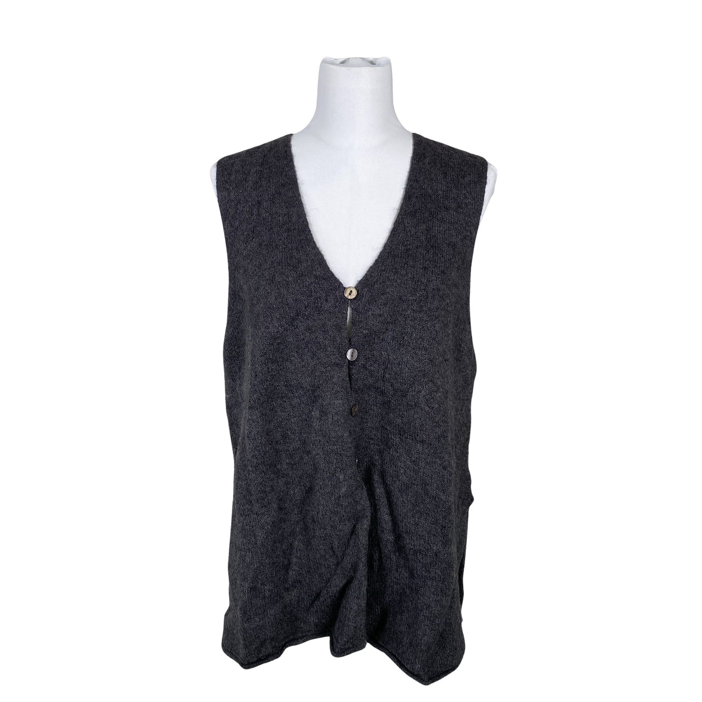 Unisex Gudrun Sjöden - Kootud vest, suurus 38 - Hall (1)