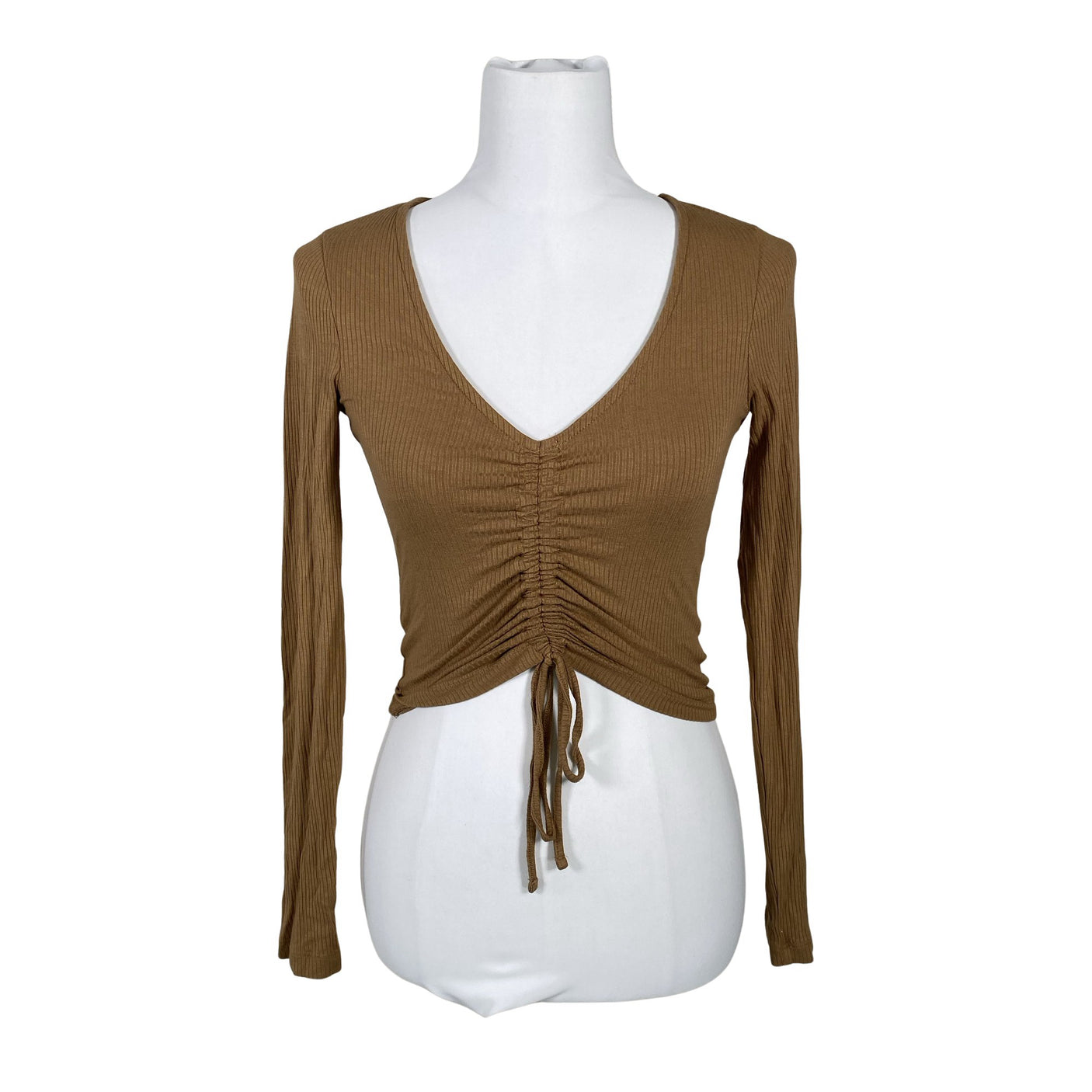 Unisex Even&Odd - Trikotaažist pluus, suurus 34 - Pruun (1)