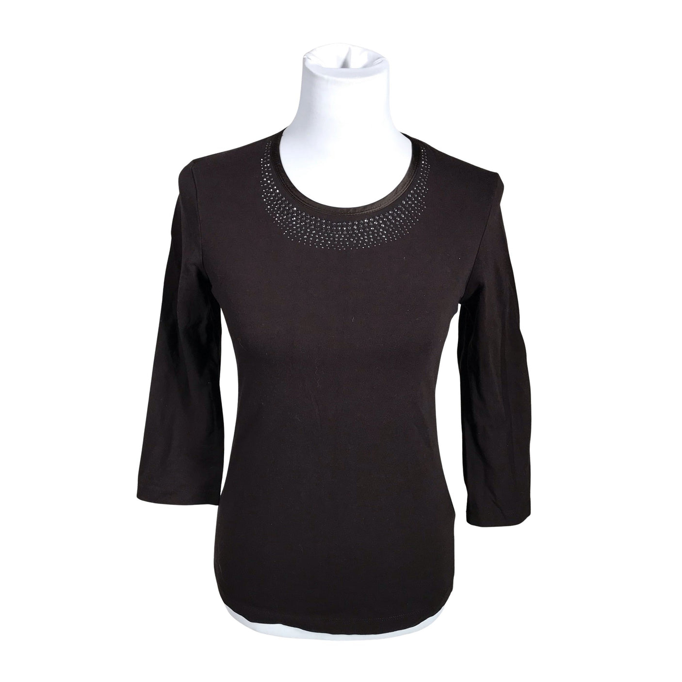 Unisex Betty Barclay - Trikotaažist pluus, suurus 34 - Pruun (1)