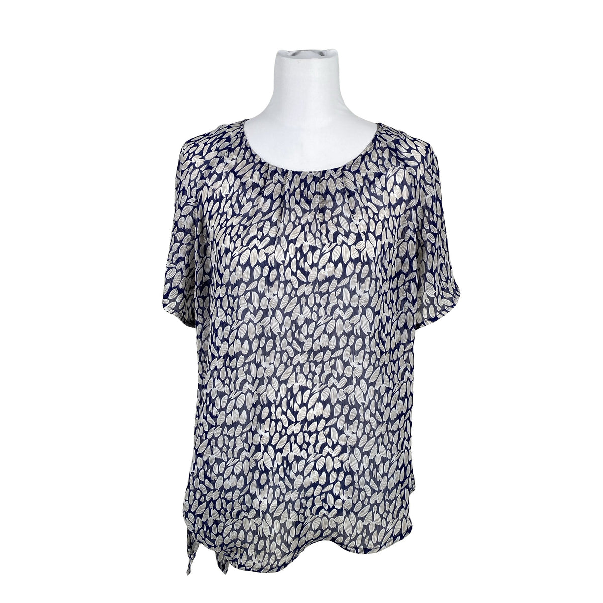 Unisex Voglia - Lühikeste käistega pluus, suurus 40 - Sinine (1)