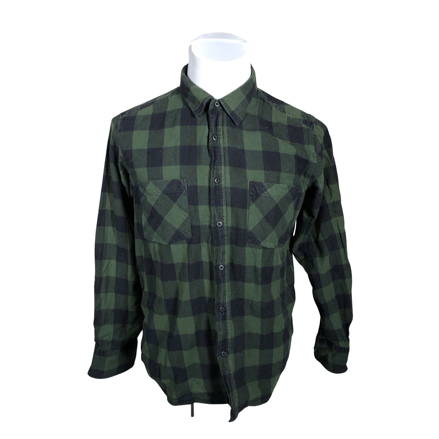Unisex Urban Classics - Flanellsärk, suurus L - Roheline (1)
