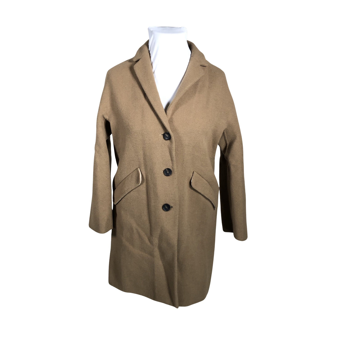 Unisex Manuela Conti - Villane mantel, suurus 42 - Pruun (1)