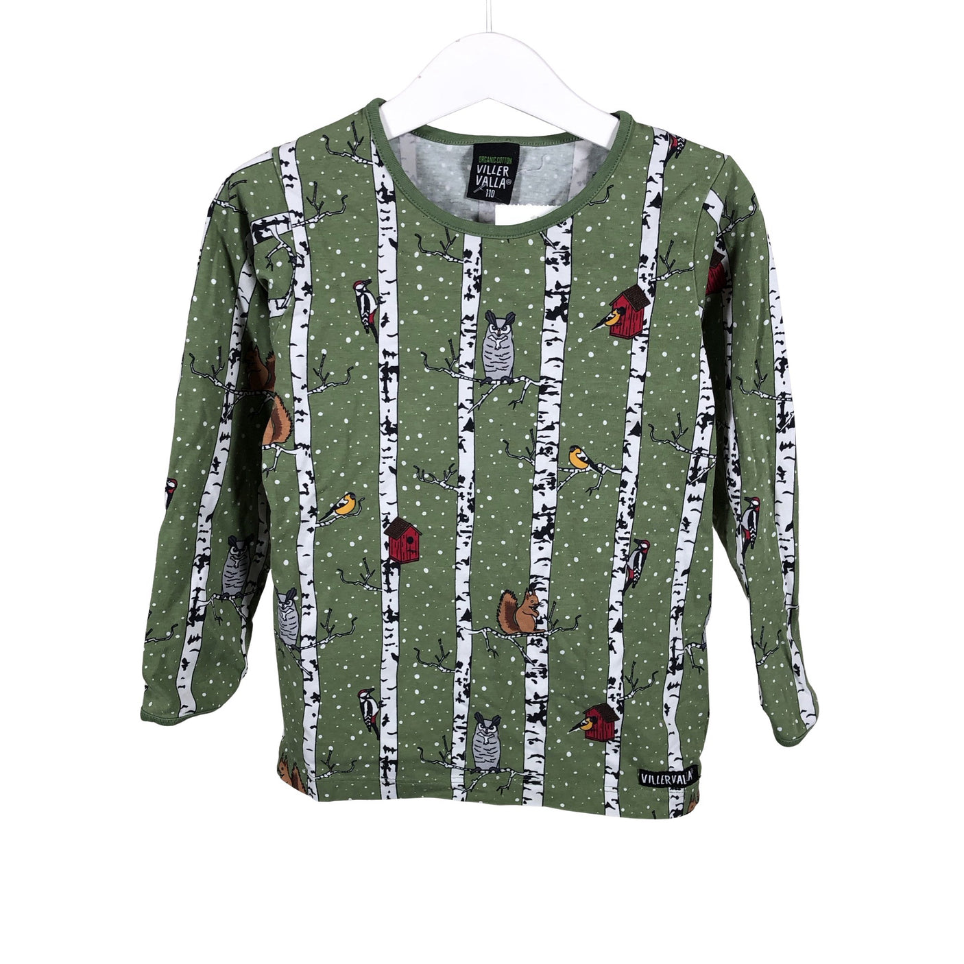 Unisex Villervalla - Trikotaažist pluus, suurus 104 - 110 - Roheline (1)