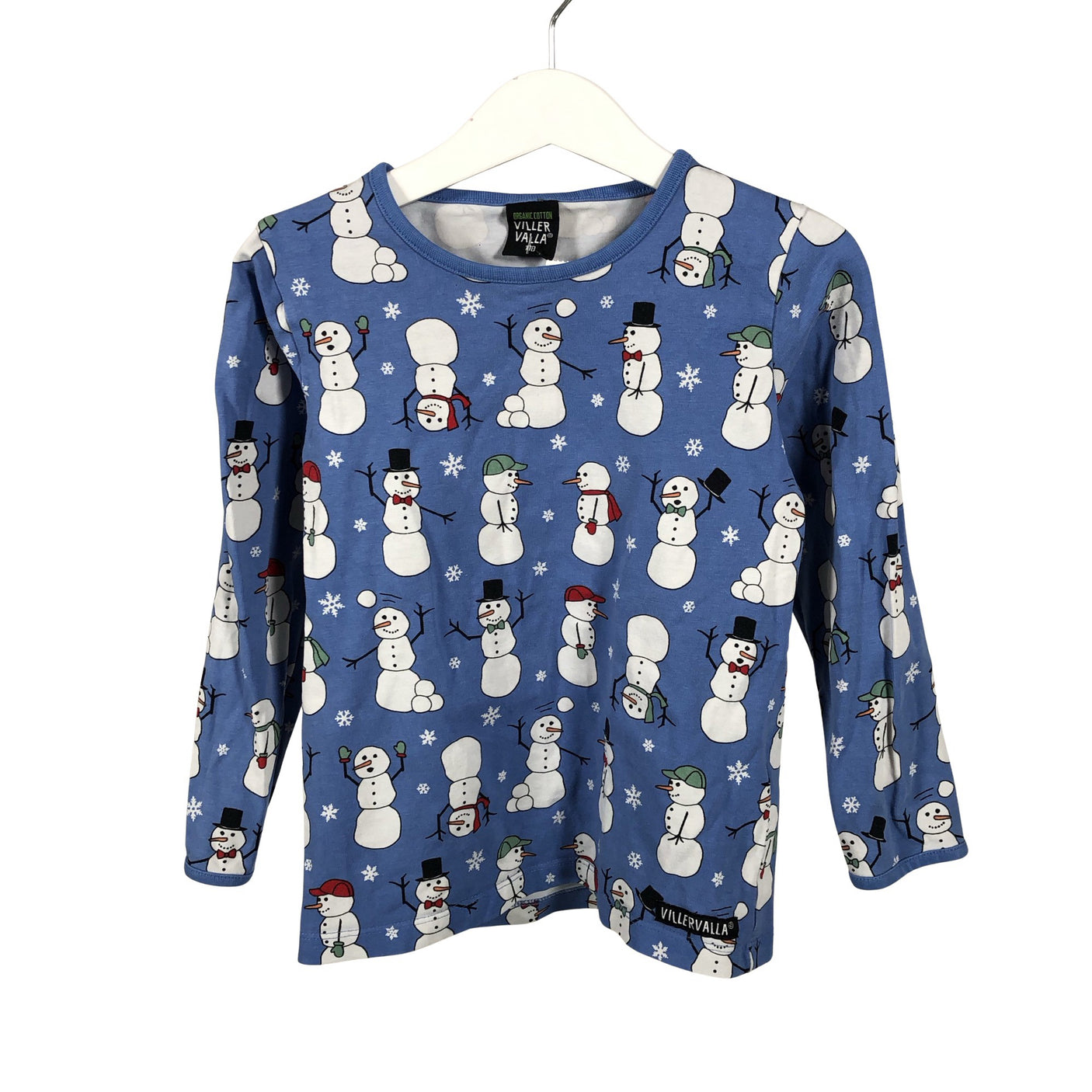 Unisex Villervalla - Trikotaažist pluus, suurus 104 - 110 - Sinine (1)