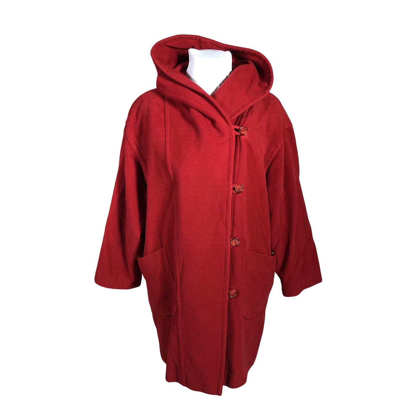 Unisex Erich Fend - Villane mantel, suurus 42 - Punane (1)