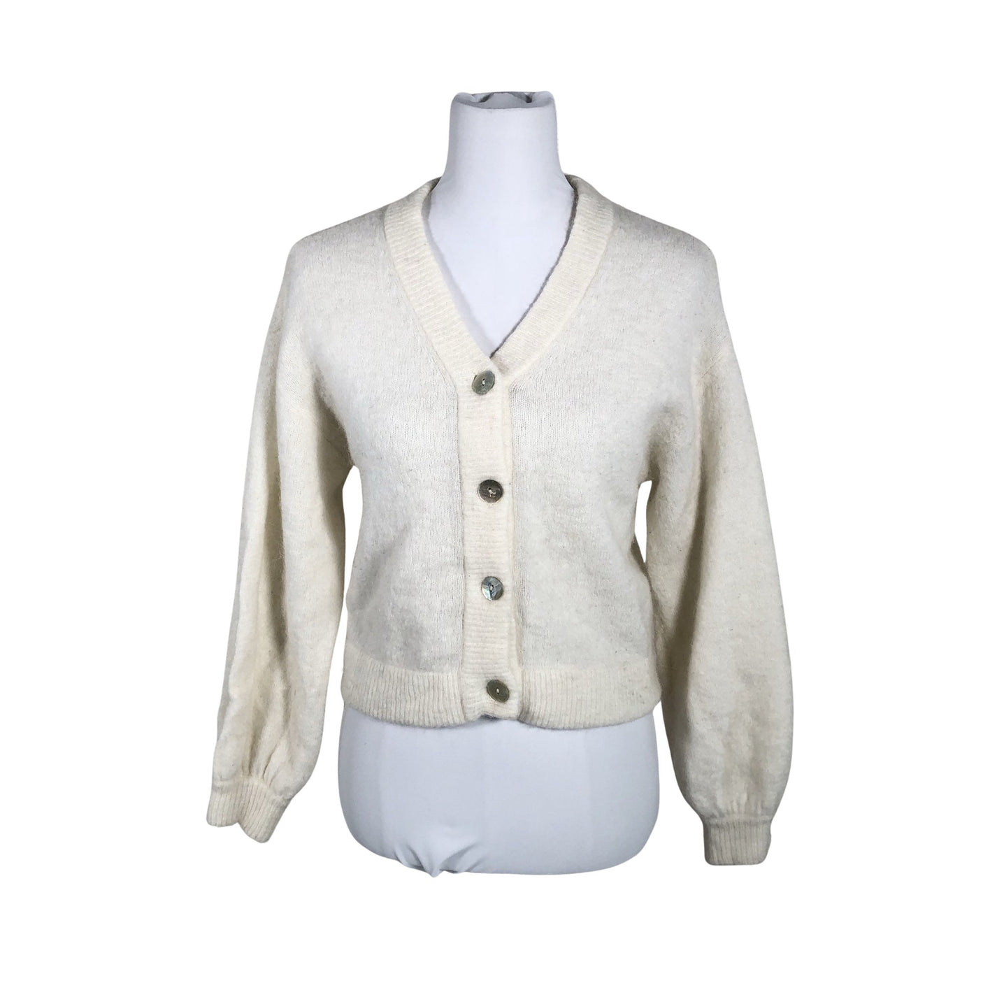 Unisex MSCH Copenhagen - Kardigan, suurus 32 - Valge (1)