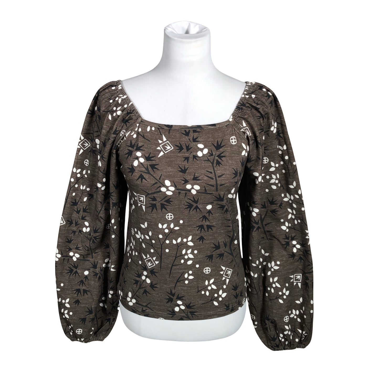 Unisex Versonpuoti - Trikotaažist pluus, suurus 36 - Pruun (1)