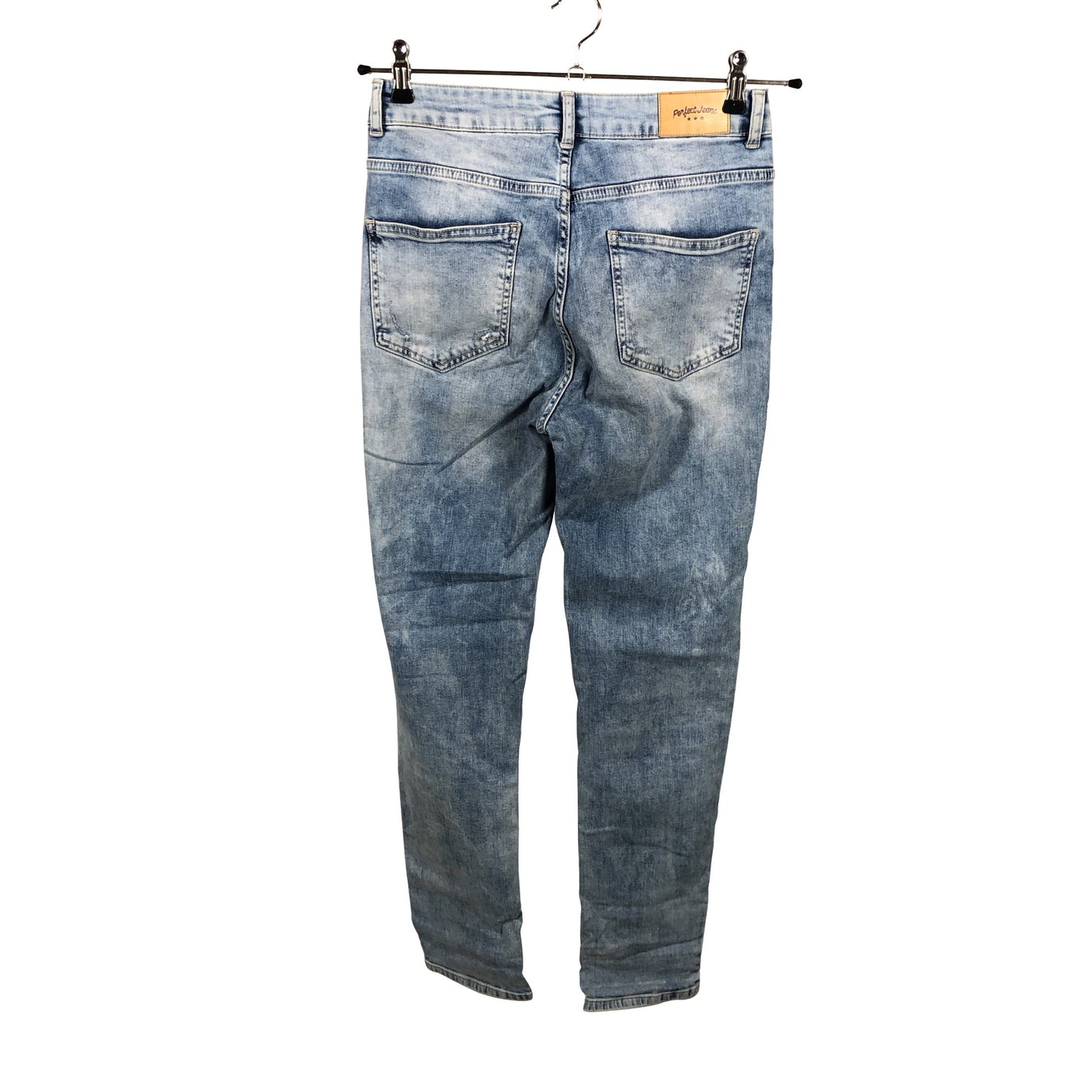 Unisex Perfect Jeans - Teksad, suurus 36 - Helesinine (2)