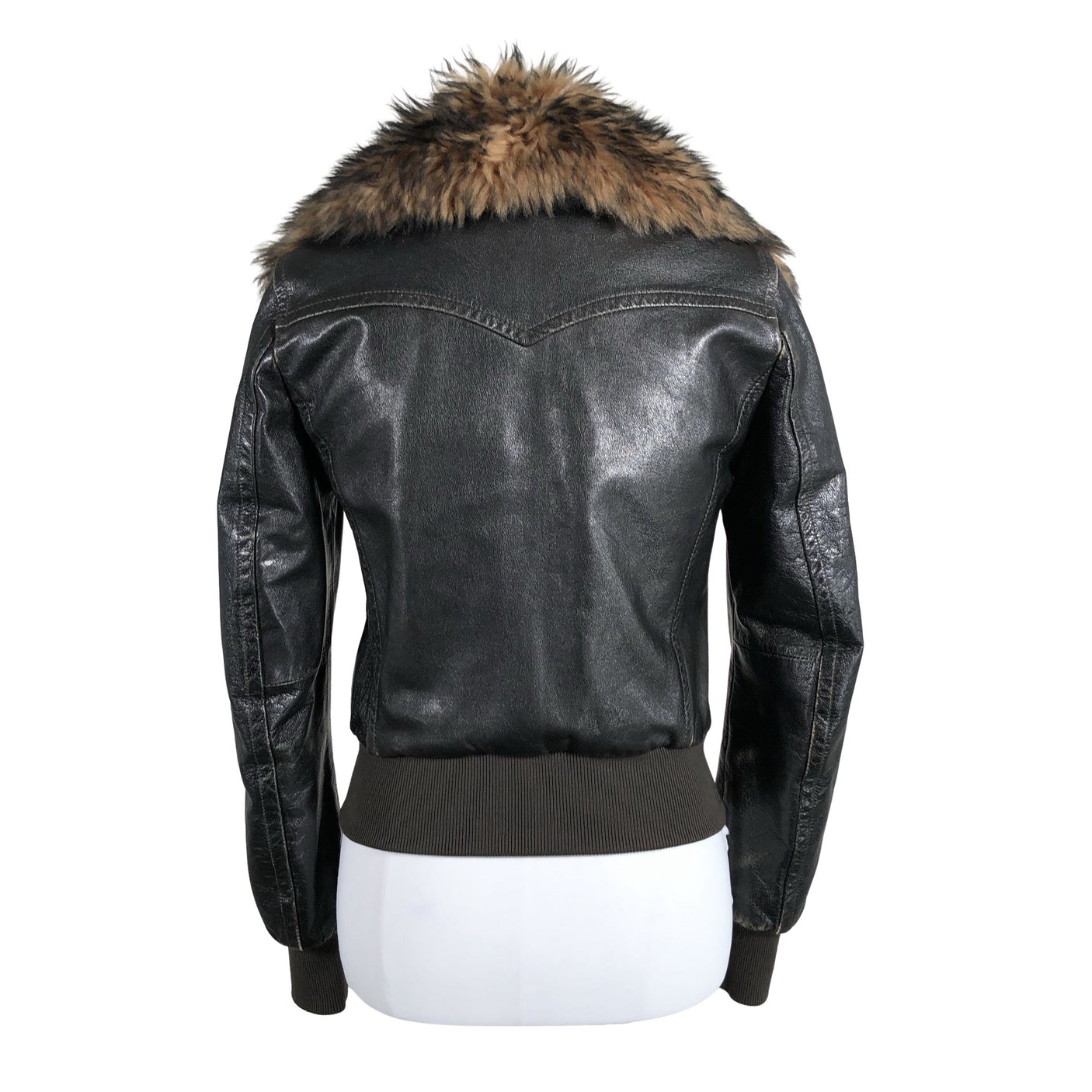 Unisex Benetton - Nahktagi, suurus 36 - Pruun (3)