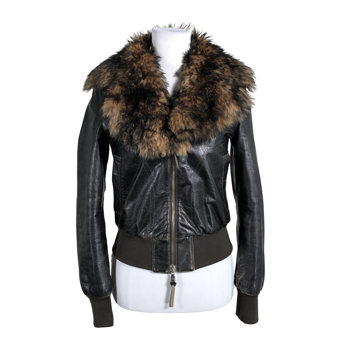 Unisex Benetton - Nahktagi, suurus 36 - Pruun (1)