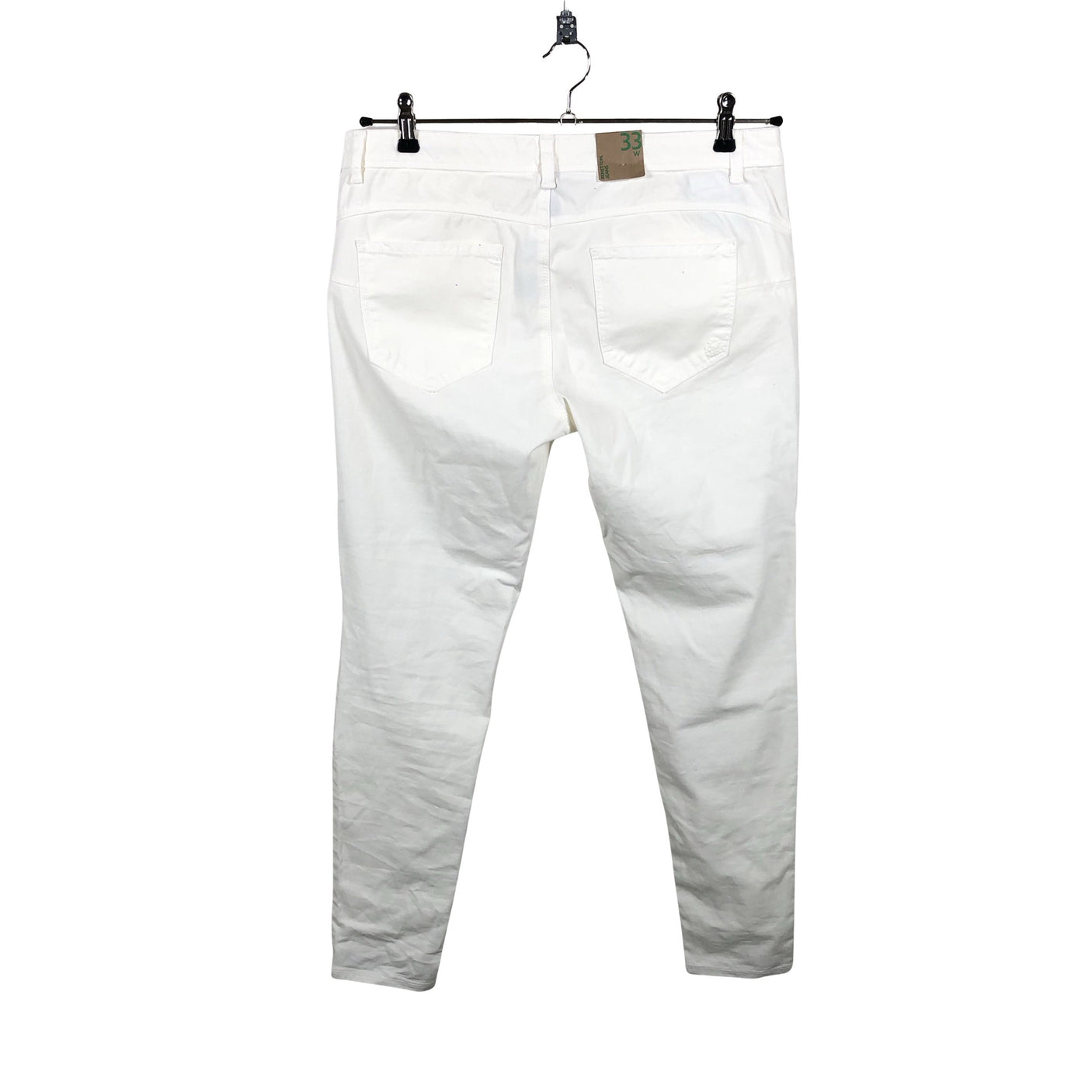 Unisex Benetton - Teksad, suurus W33 - Looduslik valge (2)