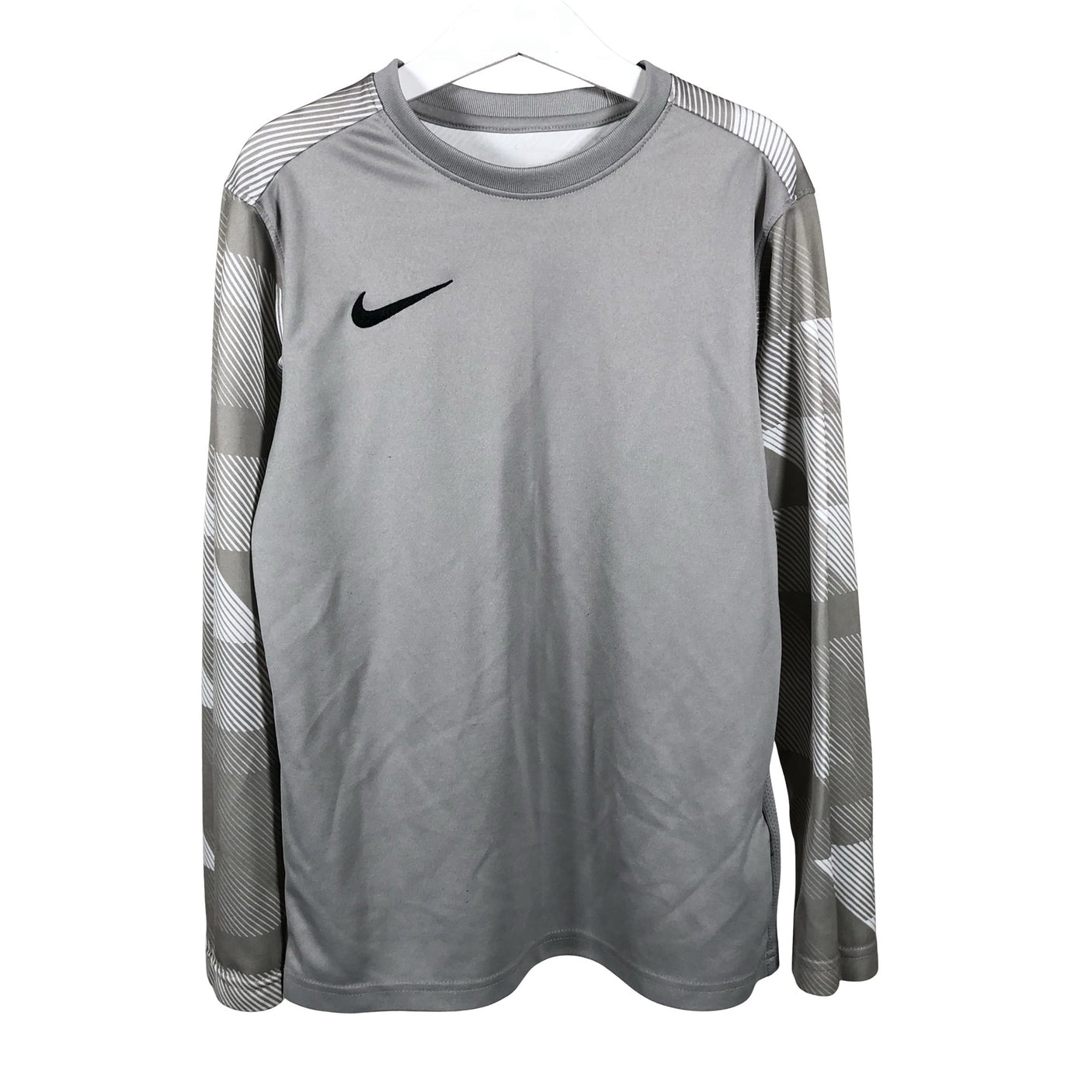 Unisex Nike - Spordisärk, pikad käised, suurus 152 - 158 - Hall (1)