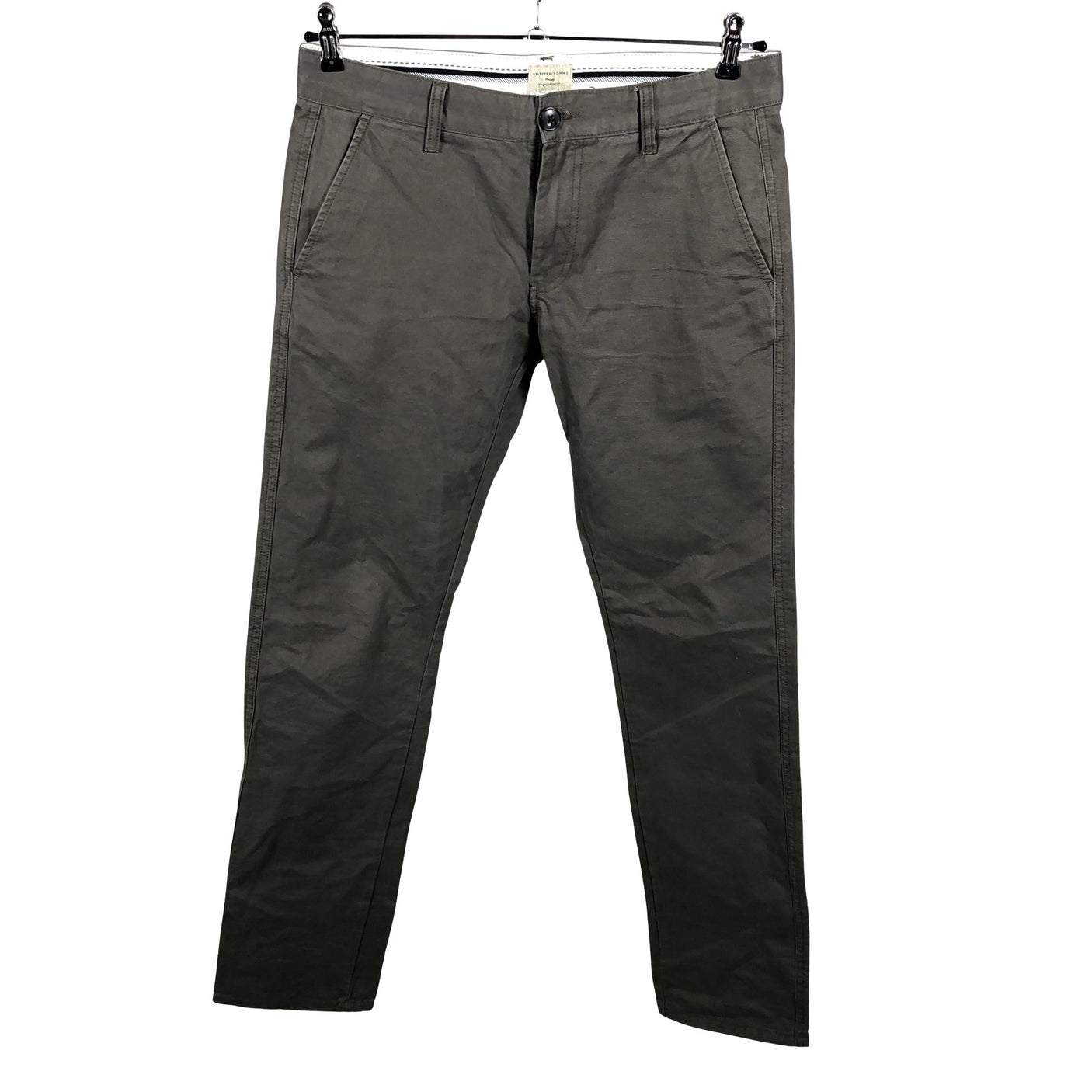 Unisex Selected - Chino-püksid, suurus W32 - Pruun (1)