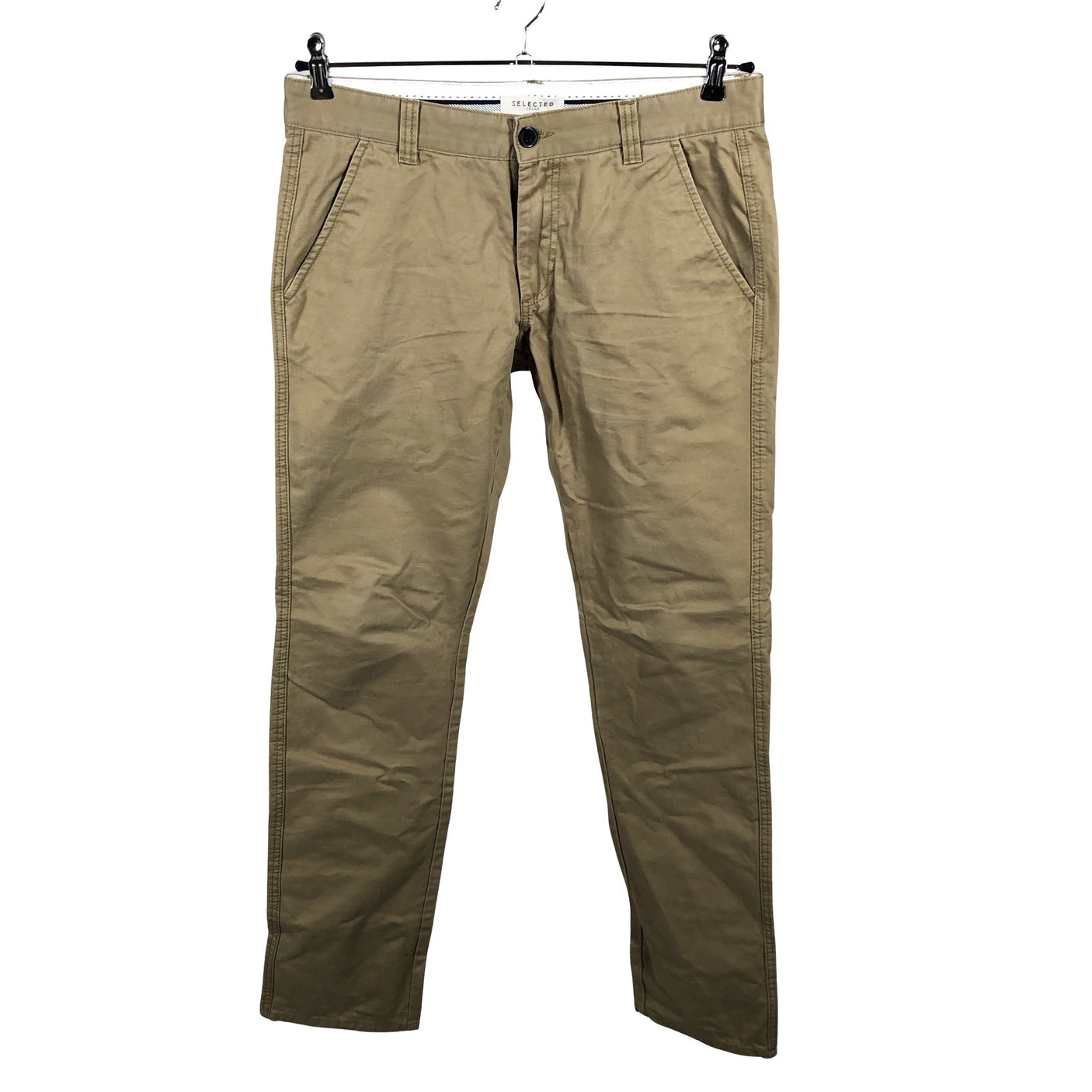 Unisex Selected - Chino-püksid, suurus W32 - Pruun (1)