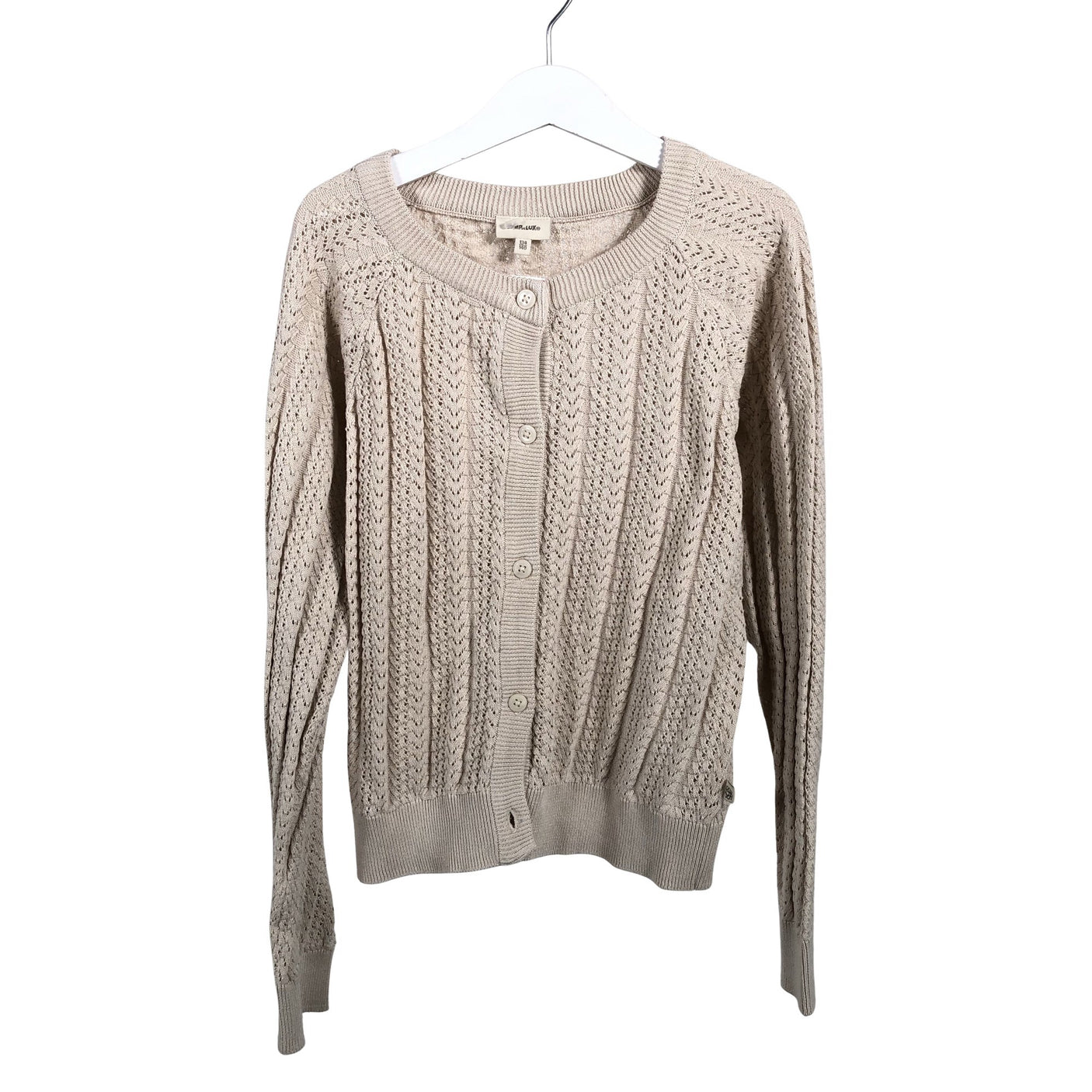 Unisex POMPdeLUX - Kardigan, suurus 134 - 140 - Beige (1)