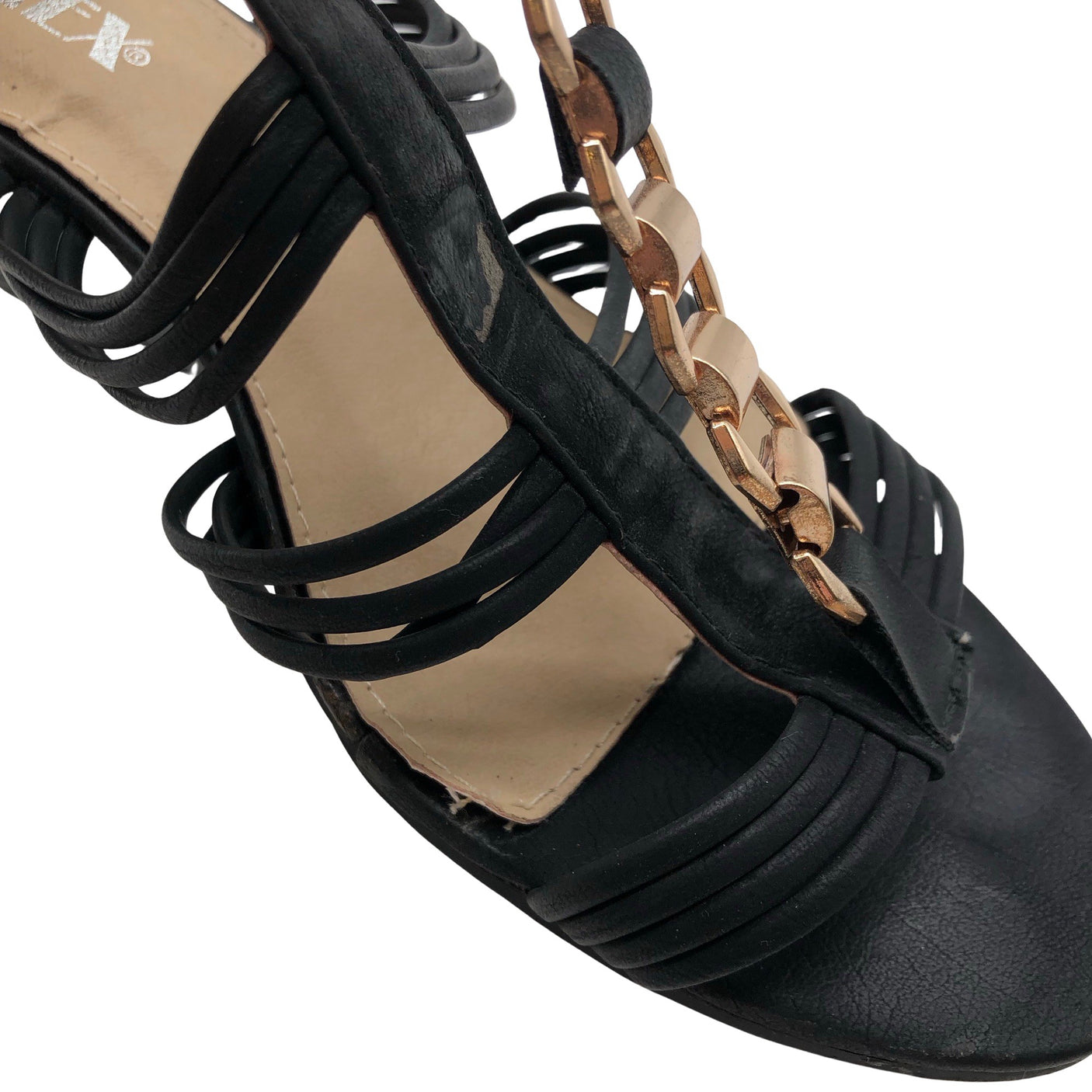 Unisex Jumex - Kiilkontsaga rihmikud, suurus 39 - Must (3)