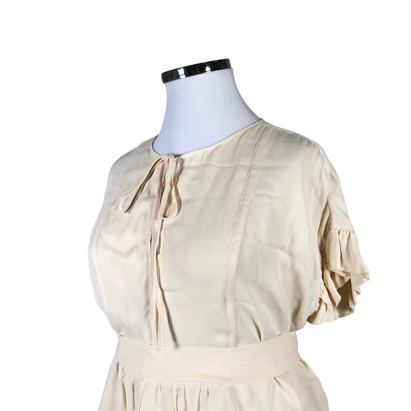 Unisex by Malene Birger - Lühikeste käistega pluus, suurus 42 - Beige (3)