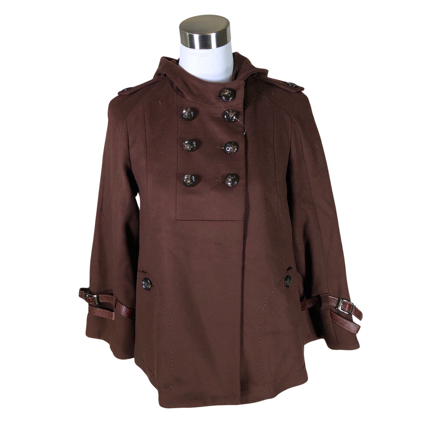 Unisex Sportmax - Villane mantel, suurus 38 - Pruun (1)