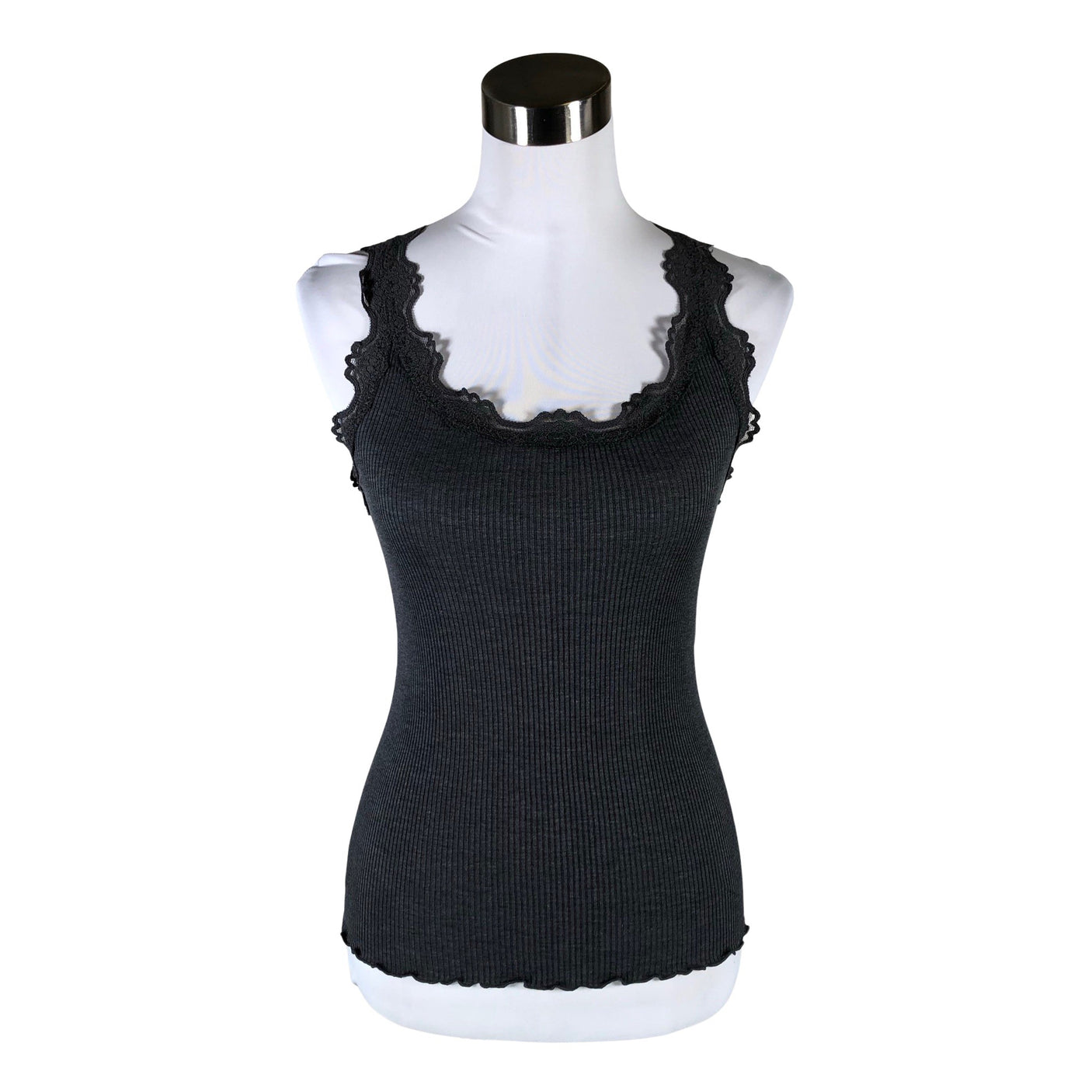 Unisex Rosemunde - Trikotaažist topp, suurus 38 - Hall (1)