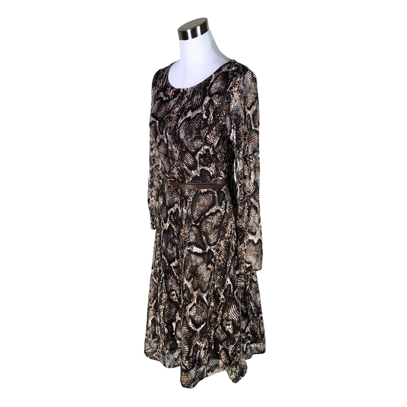 Unisex Michaela Louisa - Trikotaažist kleit, suurus 36 - Pruun (3)