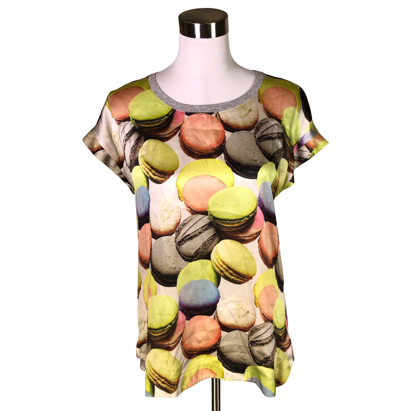 Unisex Marc Cain - Lühikeste käistega pluus, suurus 38 - Hall (1)