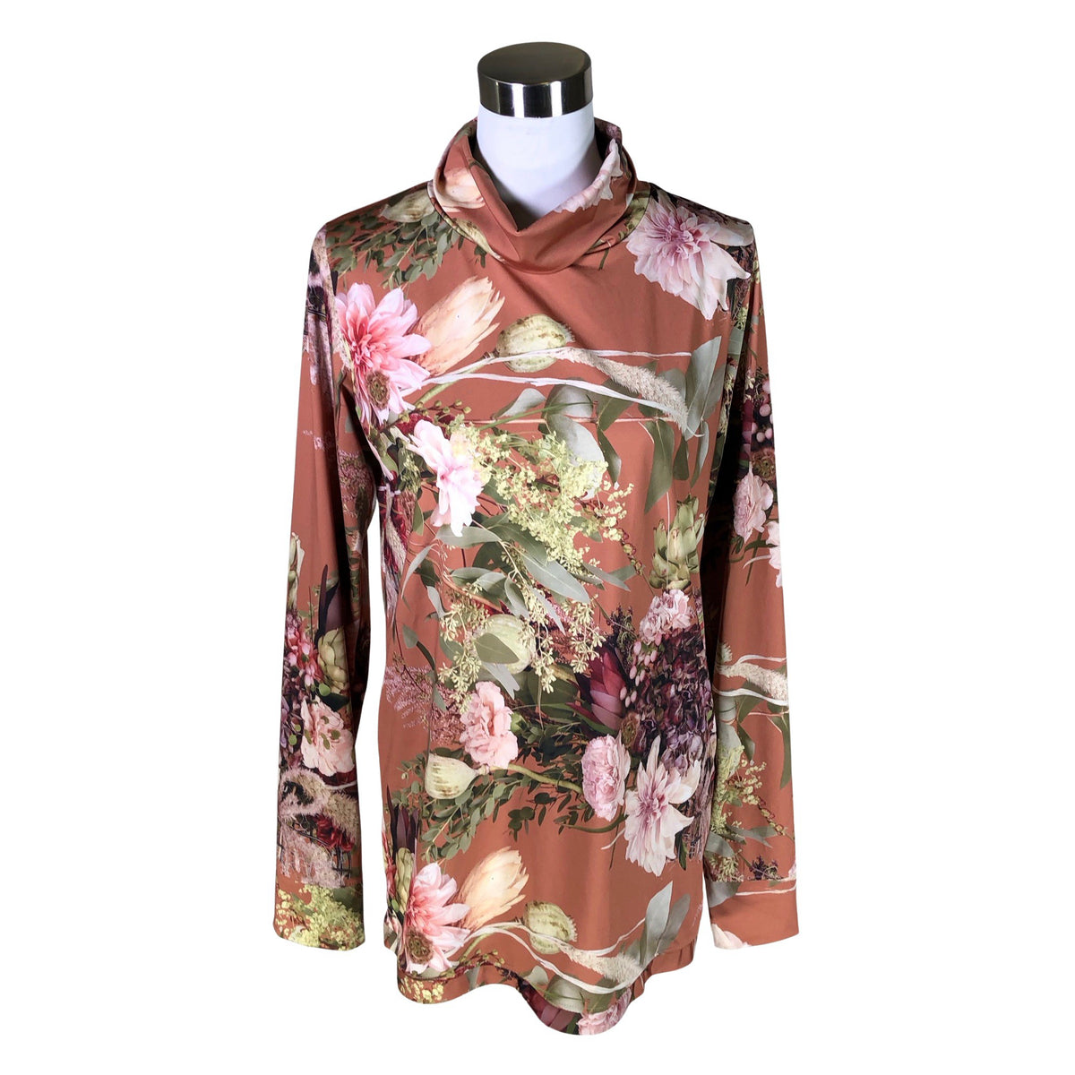 Unisex Wiwi Design - Trikotaažist tuunika, suurus 38 - Pruun (1)