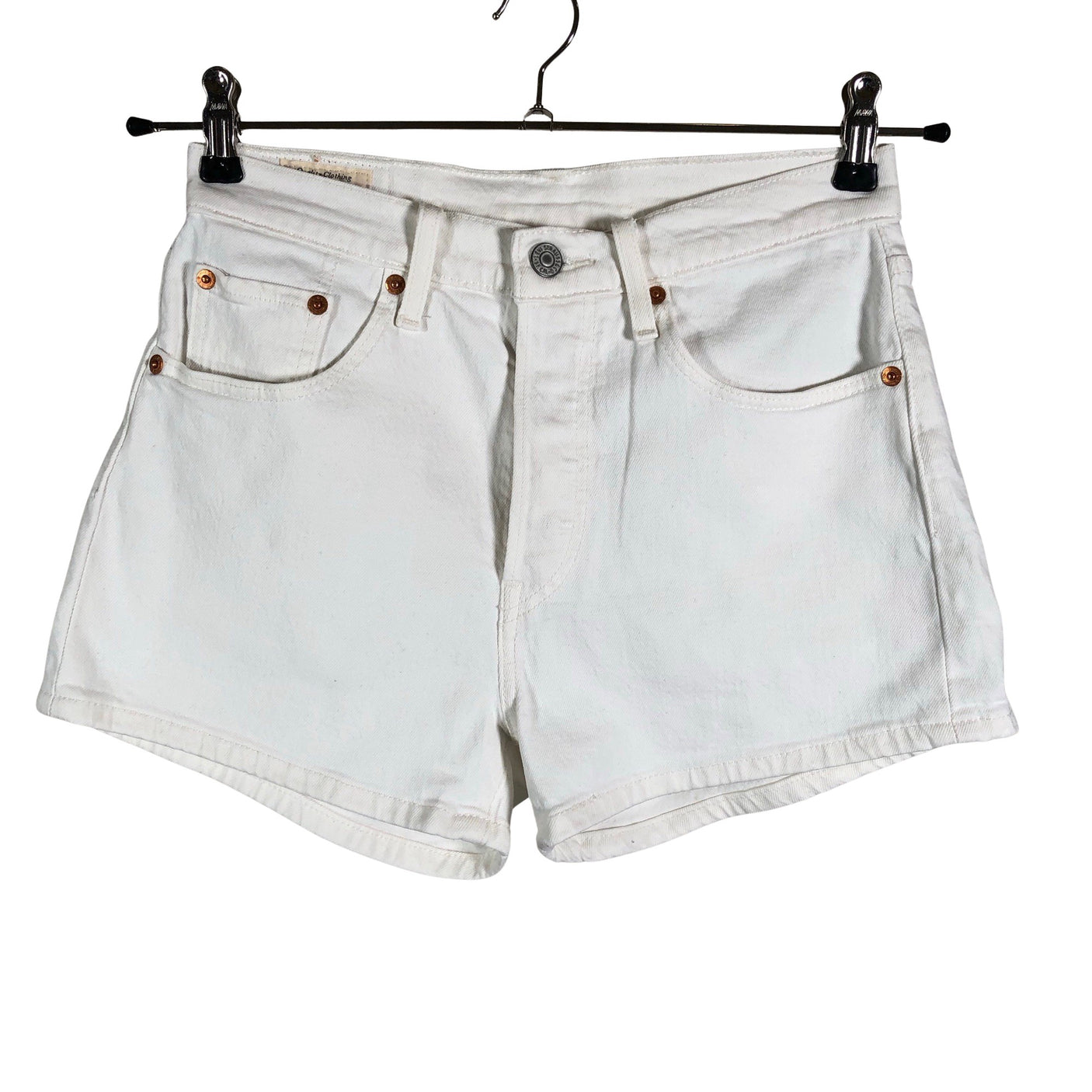 Unisex Levi's - Teksast lühikesed püksid, suurus W27 - Looduslik valge (1)