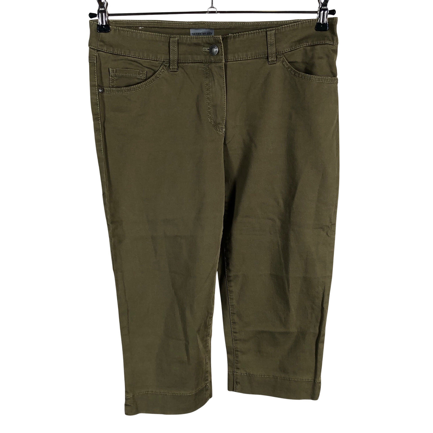 Unisex Gerry Weber - Teksast poolpikad püksid, suurus 38 - Roheline (1)