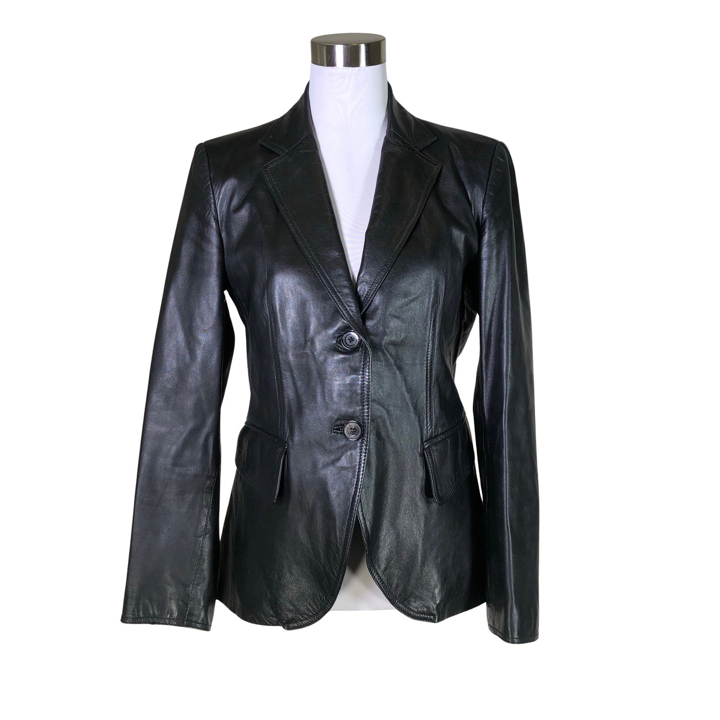 Unisex Massimo Dutti - Nahkatakki, koko 40 - (1)