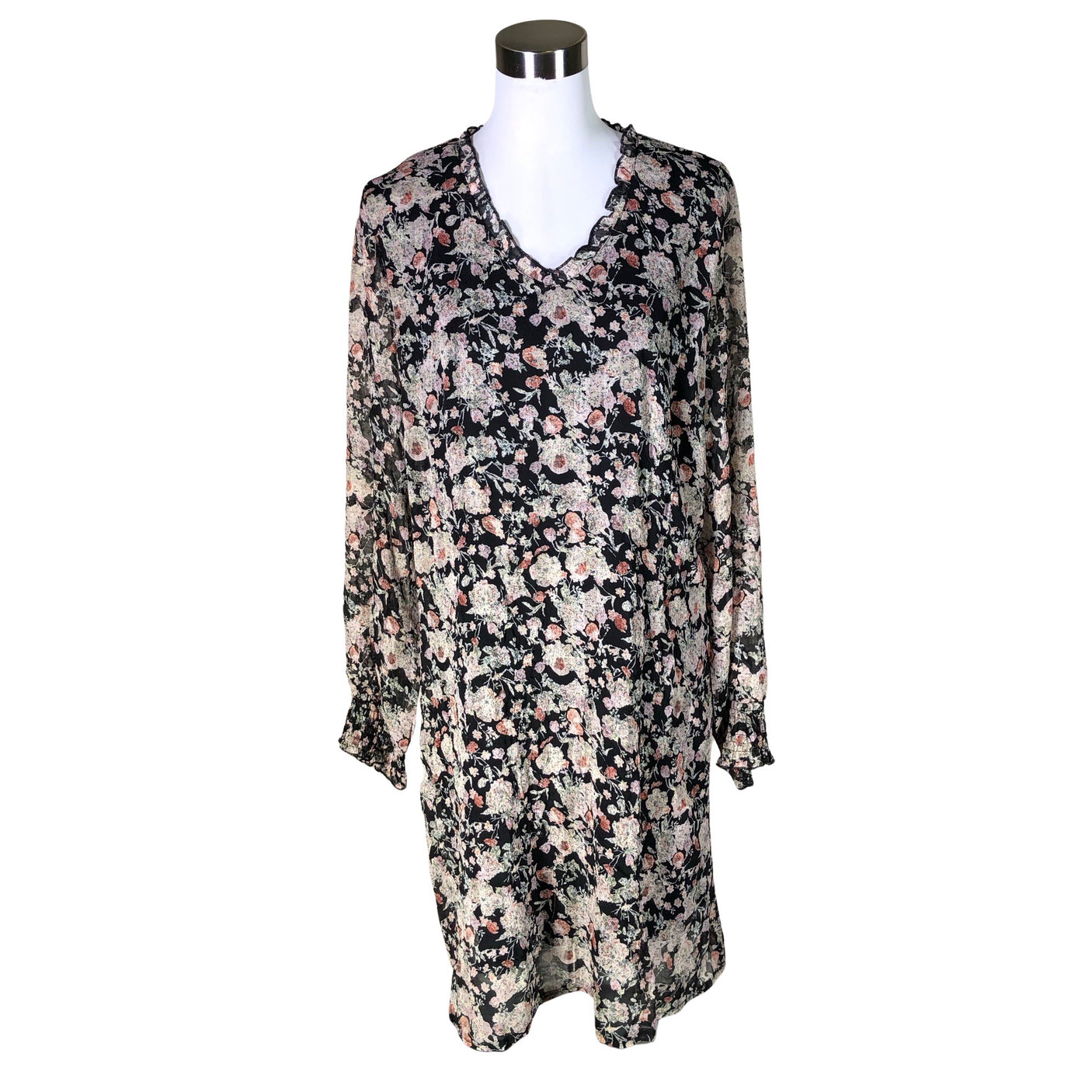 Unisex Cream - Sifonkimekko, koko 38 - (1)