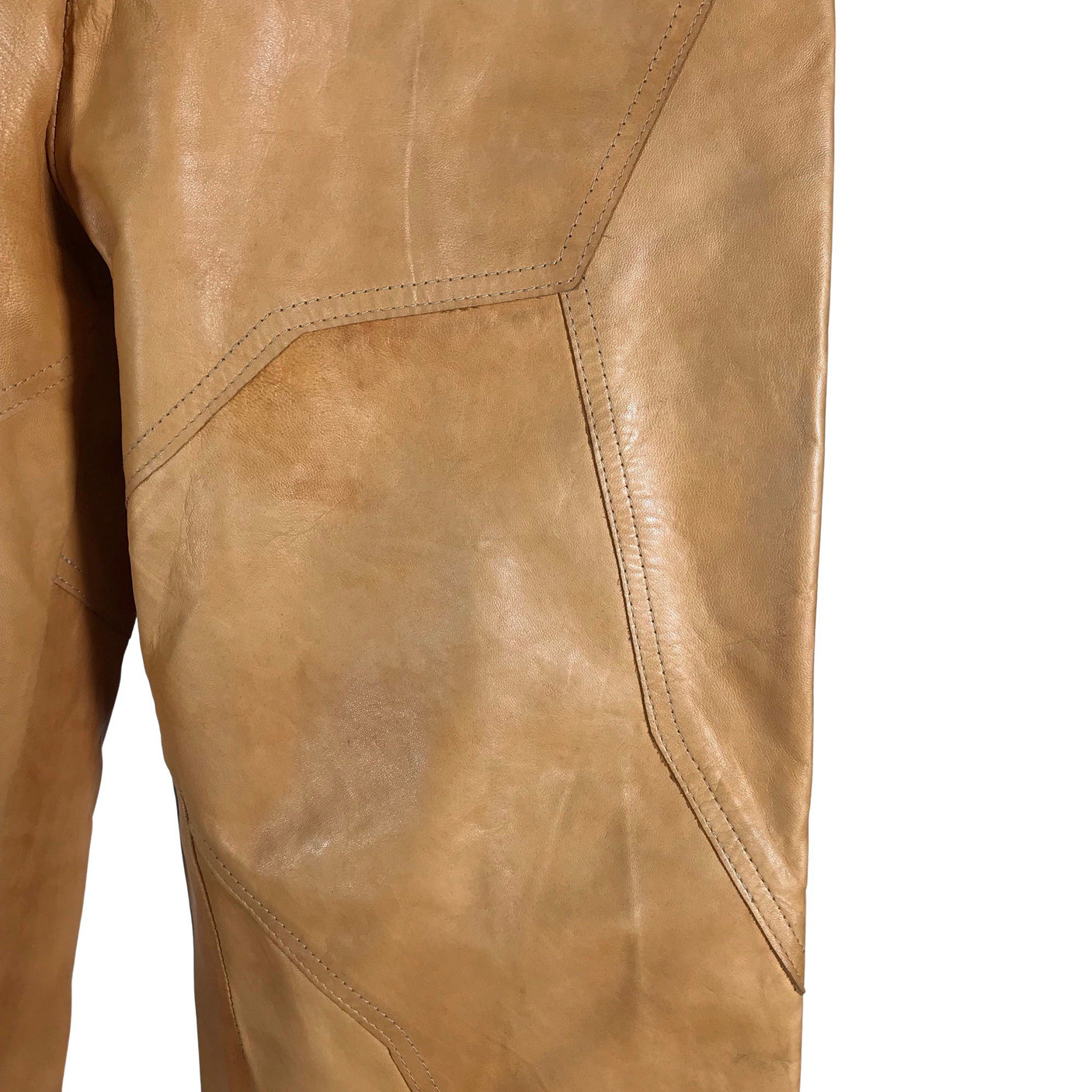 Unisex Friitala - Nahkpüksid, suurus 40 - Kollane (3)