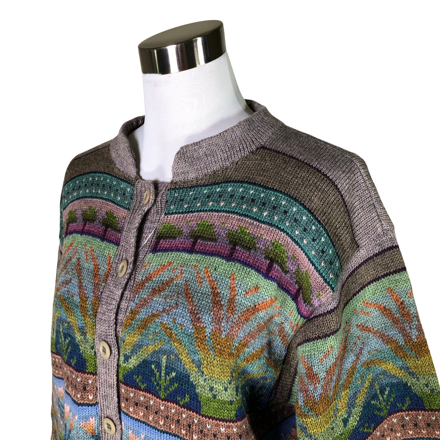 Unisex Handmade - Neuletakki, koko 40 - (3)