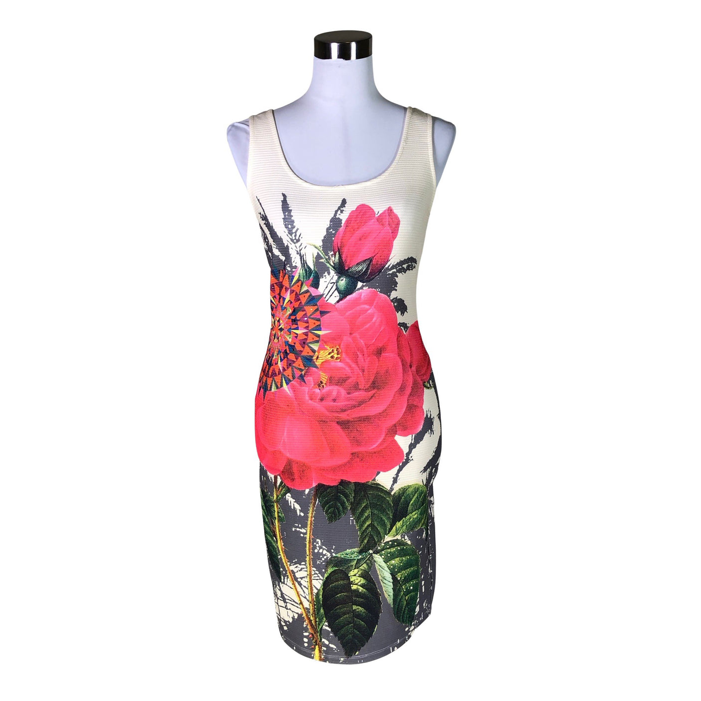 Unisex Desigual - Trikotaažist kleit, suurus 36 - Looduslik valge (1)