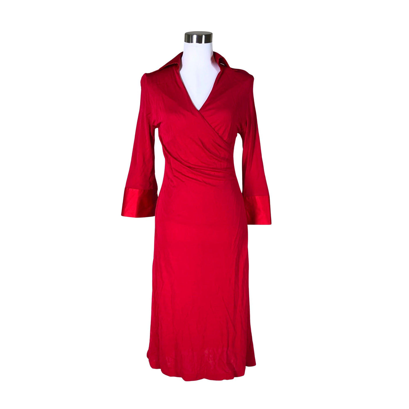 Unisex Sand - Trikotaažist kleit, suurus 38 - Punane (1)