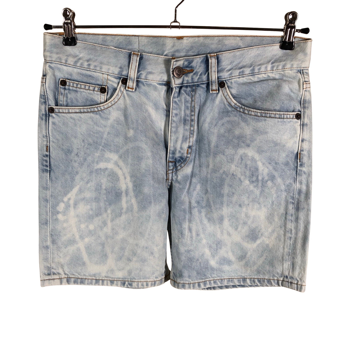 Unisex Cheap Monday - Teksast lühikesed püksid, suurus W30 - Helesinine (1)